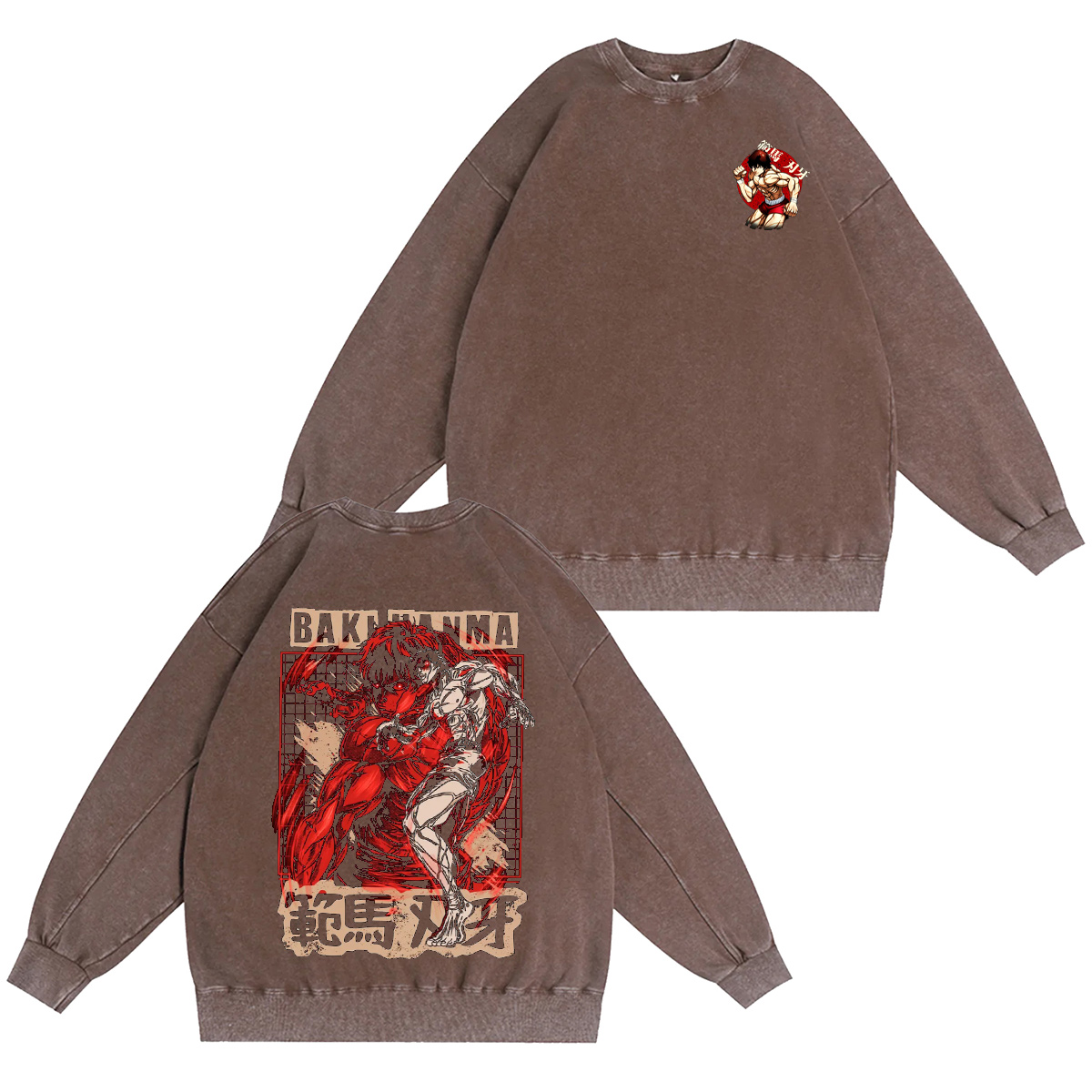 Baki Hanma Washed T-shirt/Crewneck/Hoodie