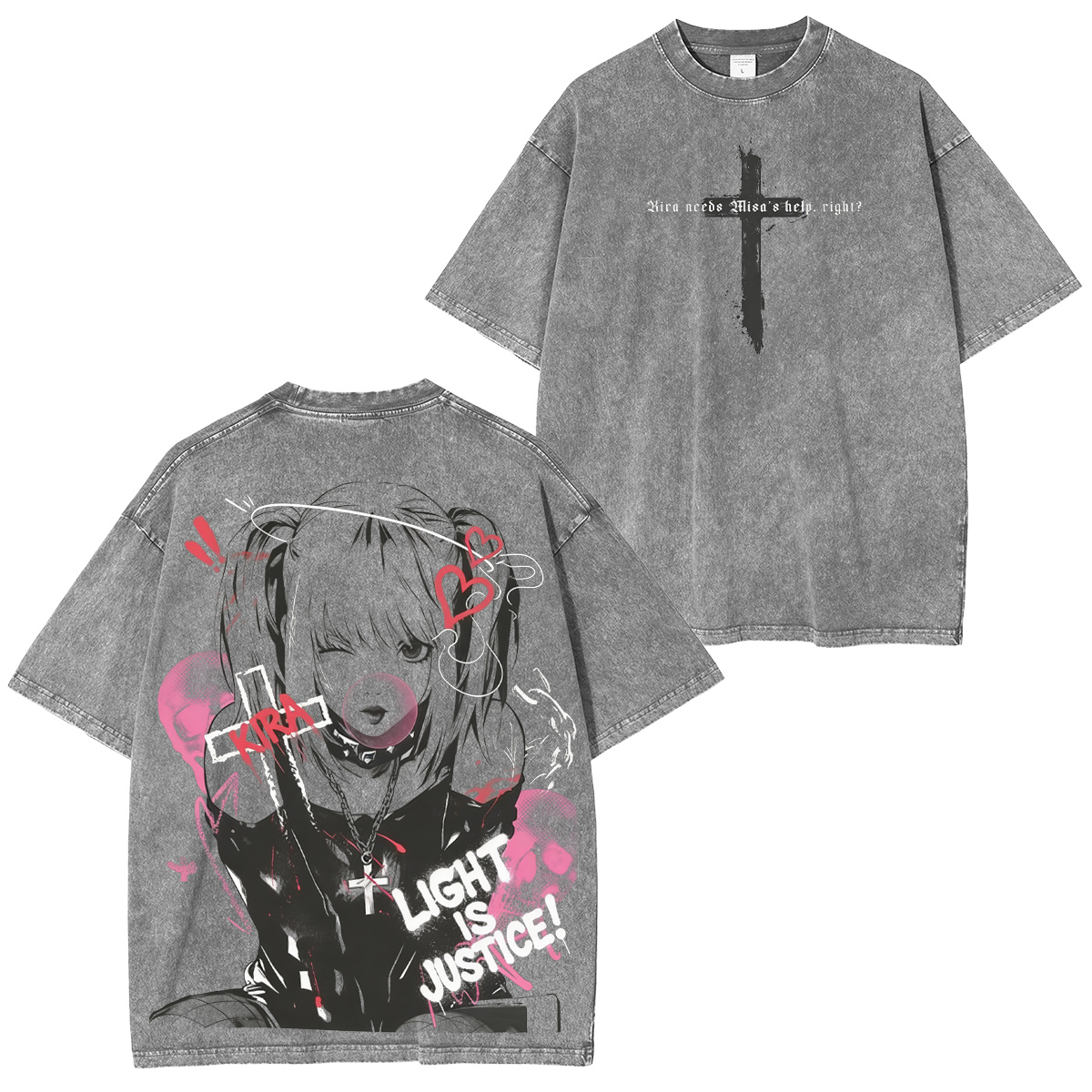 Misa Amane Death Note Washed T-shirt/Crewneck/Hoodie