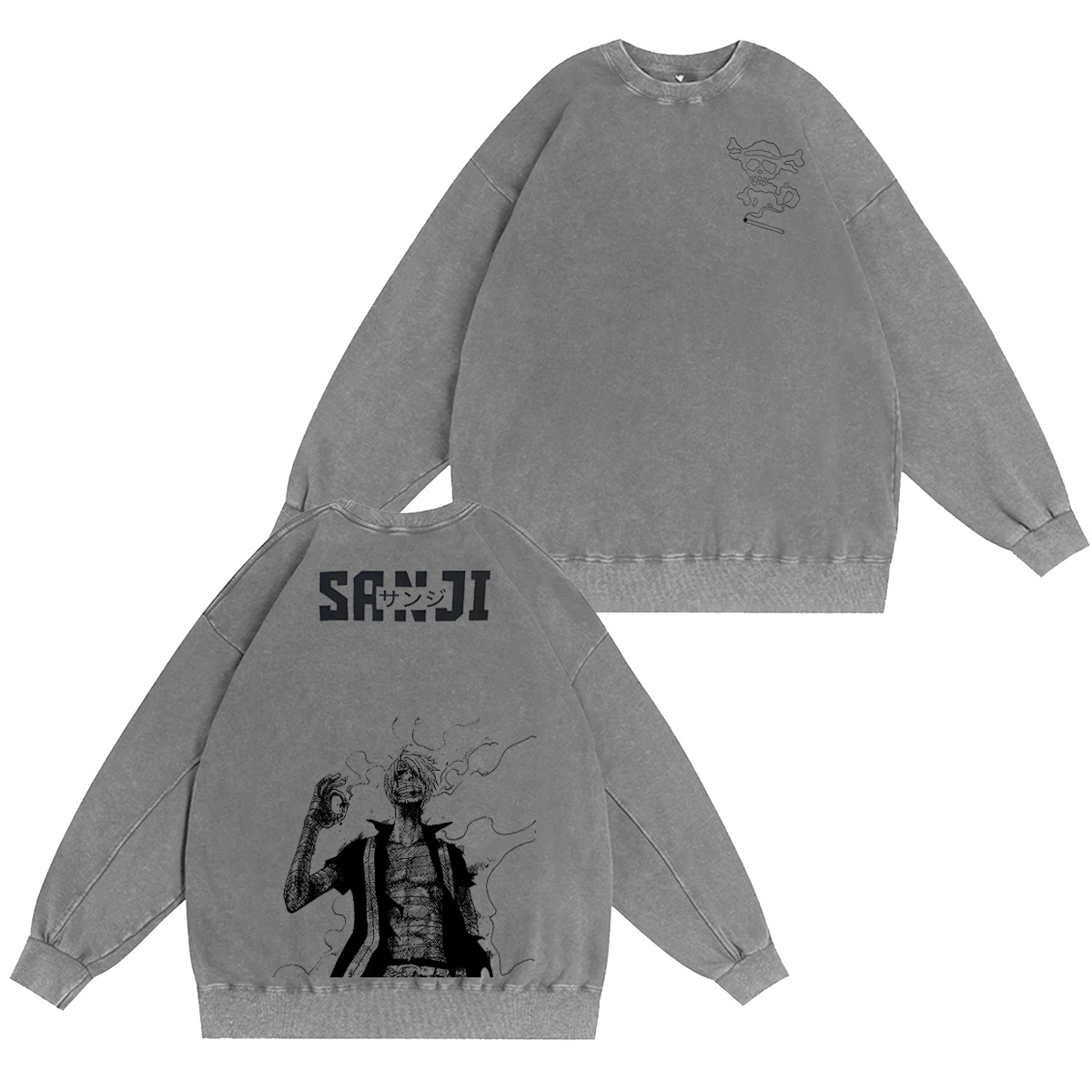 One Piece Washed T-shirt/Crewneck/Hoodie