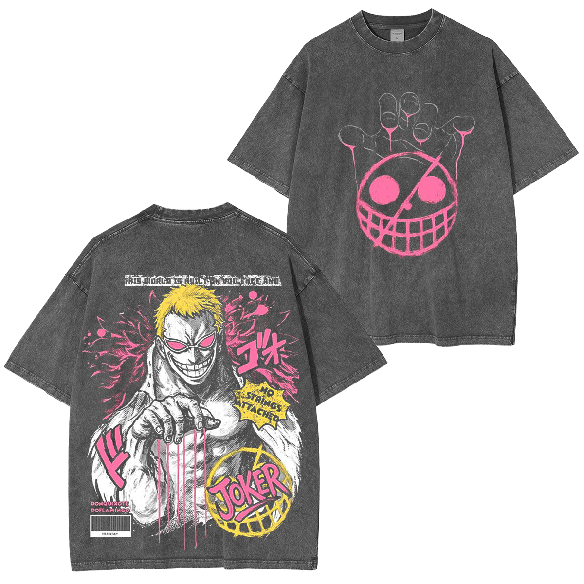 One Piece Anime Washed T-shirt/Crewneck/Hoodie