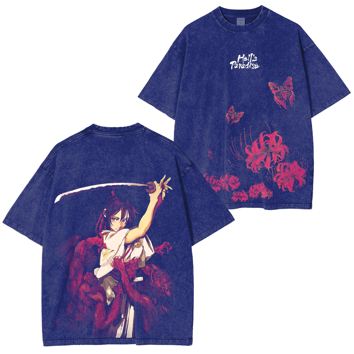 Hell's Paradise: Jigokuraku Washed T-shirt/Crewneck