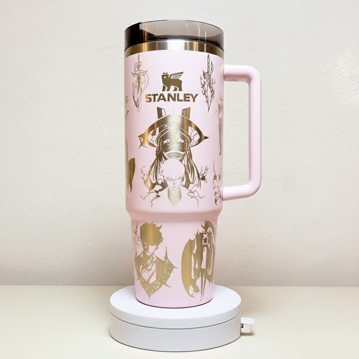 Laser Engraved Anime Stanley Tumbler Cup