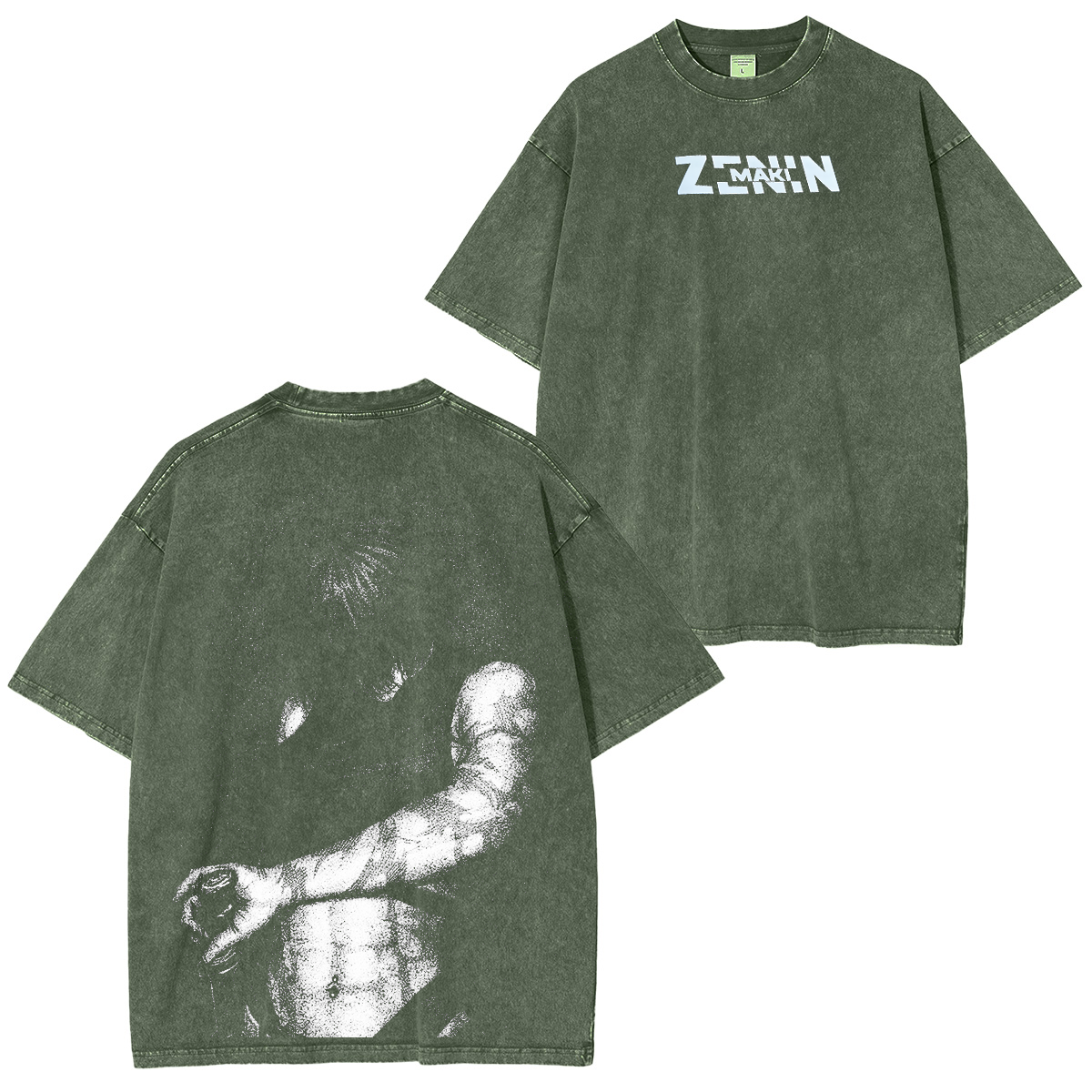 Maki Zenin Jujutsu Kaisen Anime Washed T-shirt/Crewneck/Hoodie