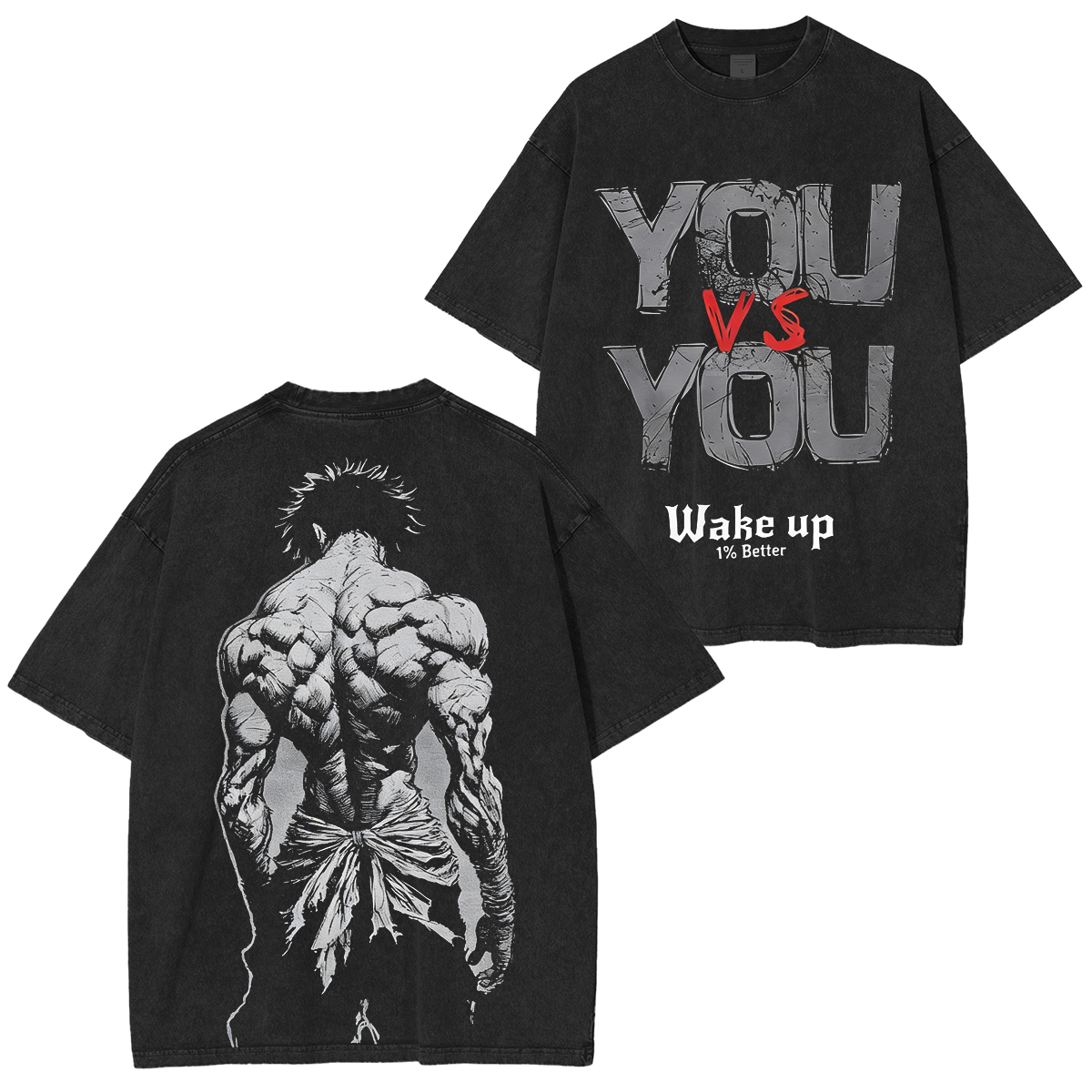 Baki Hanma Anime Washed T-shirt/Crewneck/Hoodie