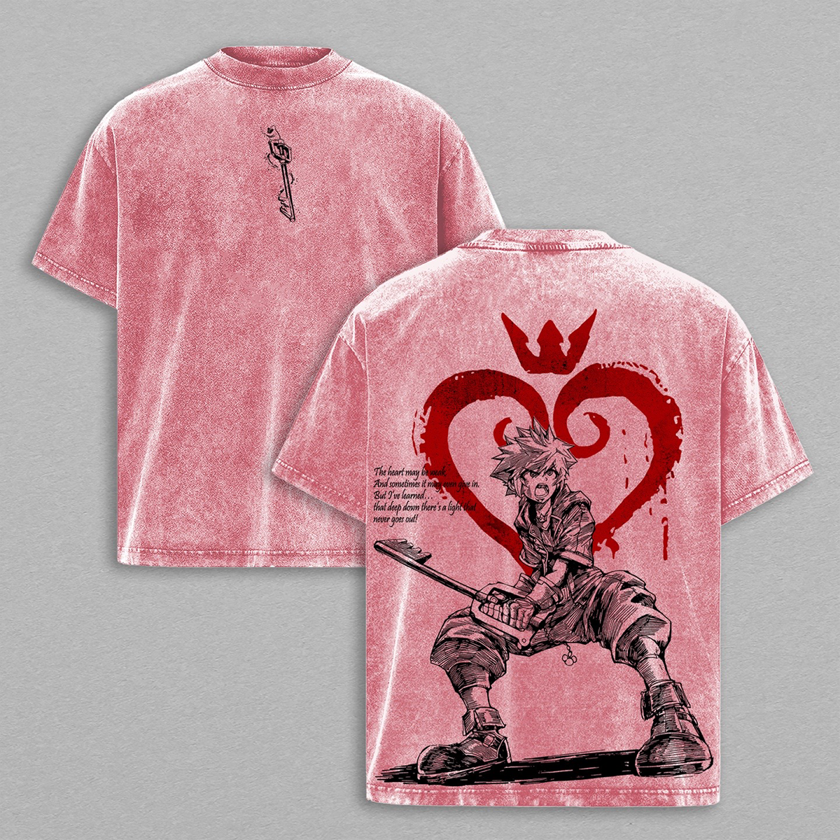 [Copy]Kingdom Hearts Washed T-shirt