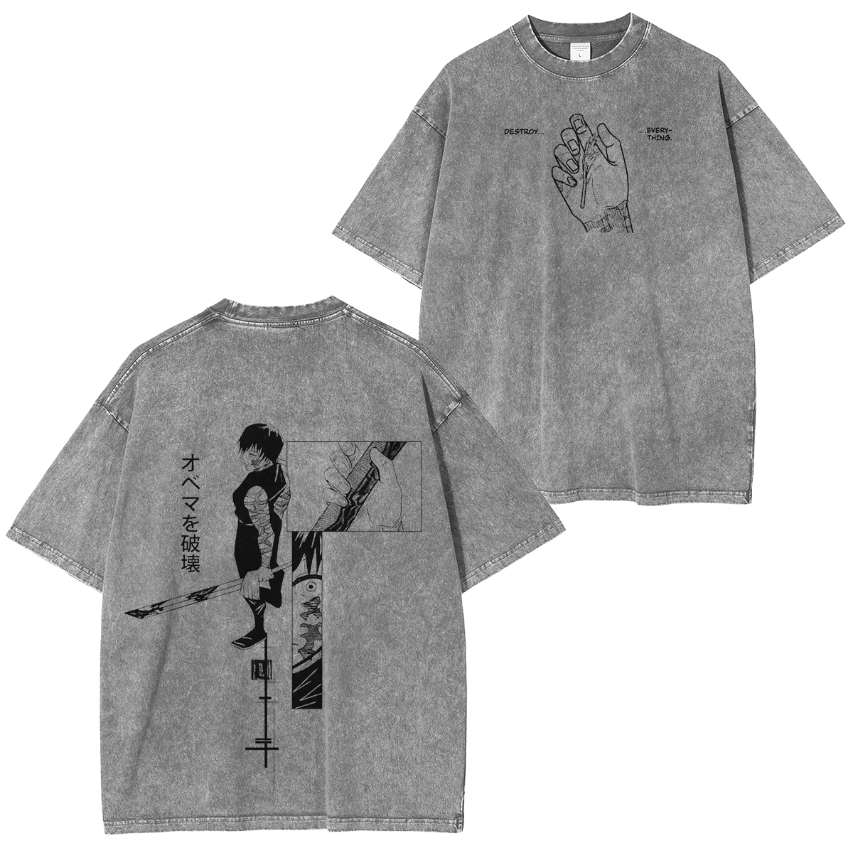Jujutsu Kaisen Vintage Washed T-shirt/Crewneck/Hoodie