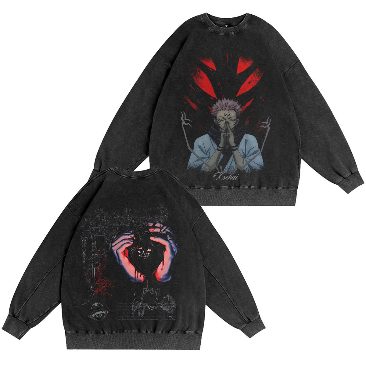 Jujutsu Kaisen Anime Washed T-shirt/Crewneck/Hoodie