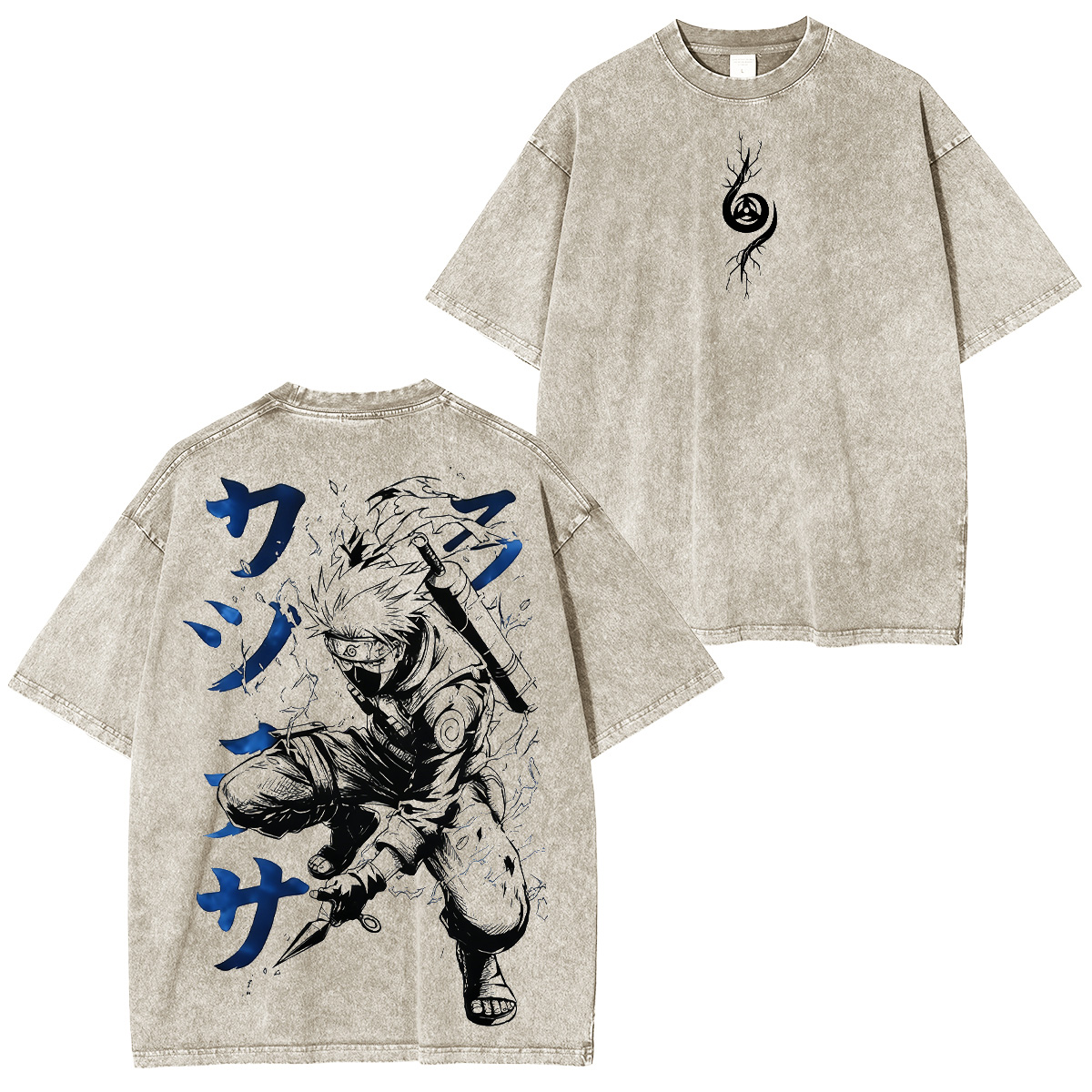 Kakashi Hatake Naruto Anime Unisex Washed T-Shirt/HOODIE