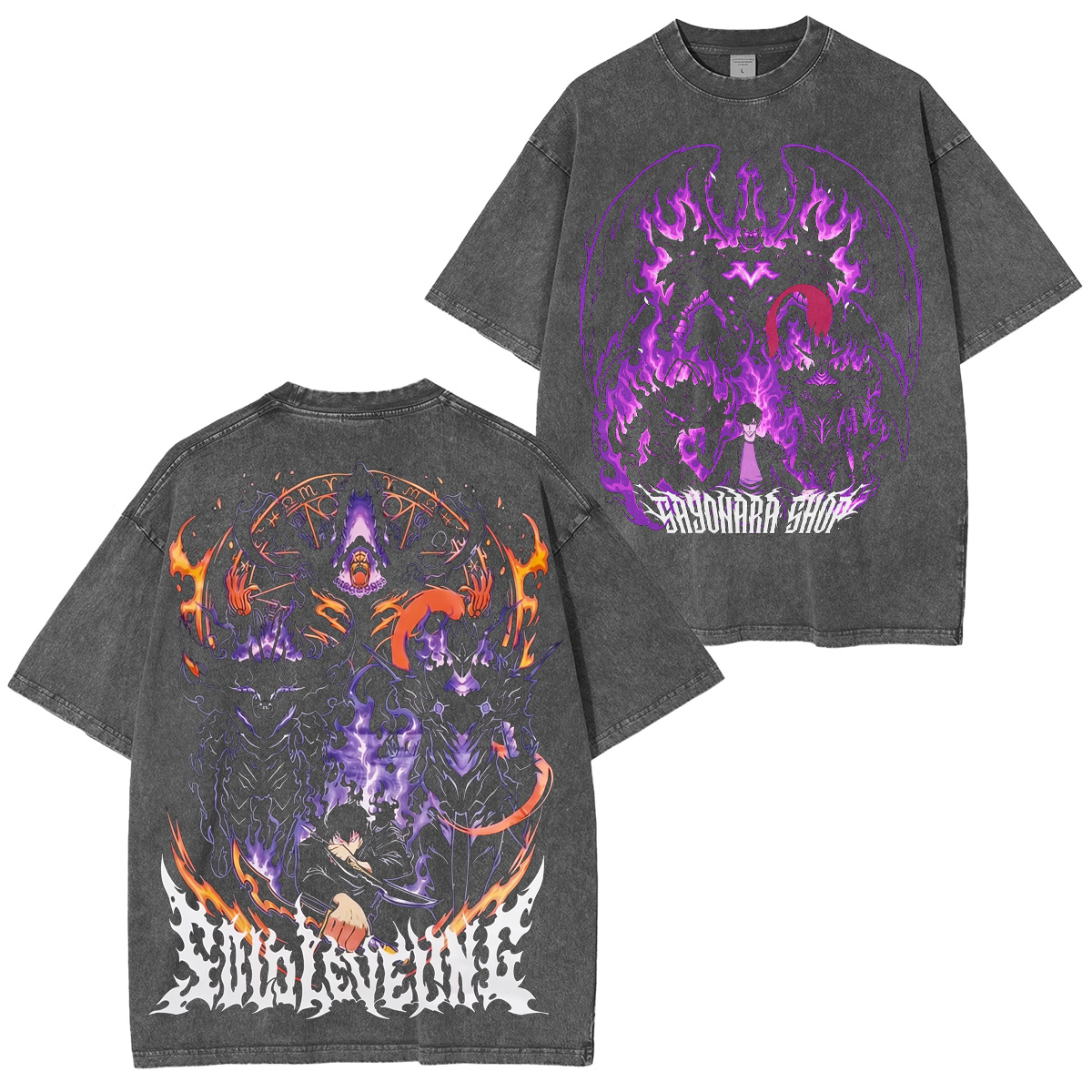 Solo Leveling Washed T-shirt/Crewneck/Hoodie