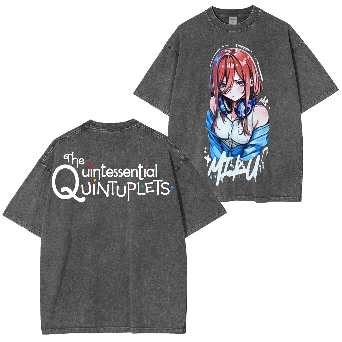 Nakano Miku The Quintessential Quintuplets Washed T-shirt/Crewneck/Hoodie