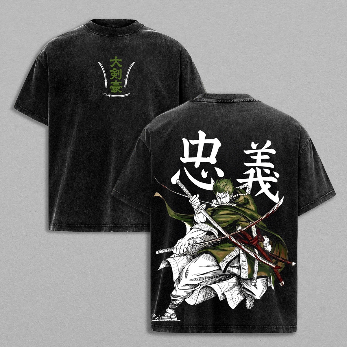 Roronoa Zoro One Piece Washed T-shirt/Crewneck/Hoodie