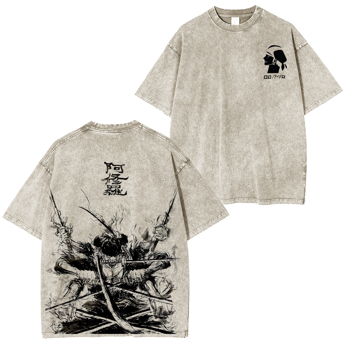 Roronoa Zoro One Piece Washed T-shirt/Crewneck/Hoodie