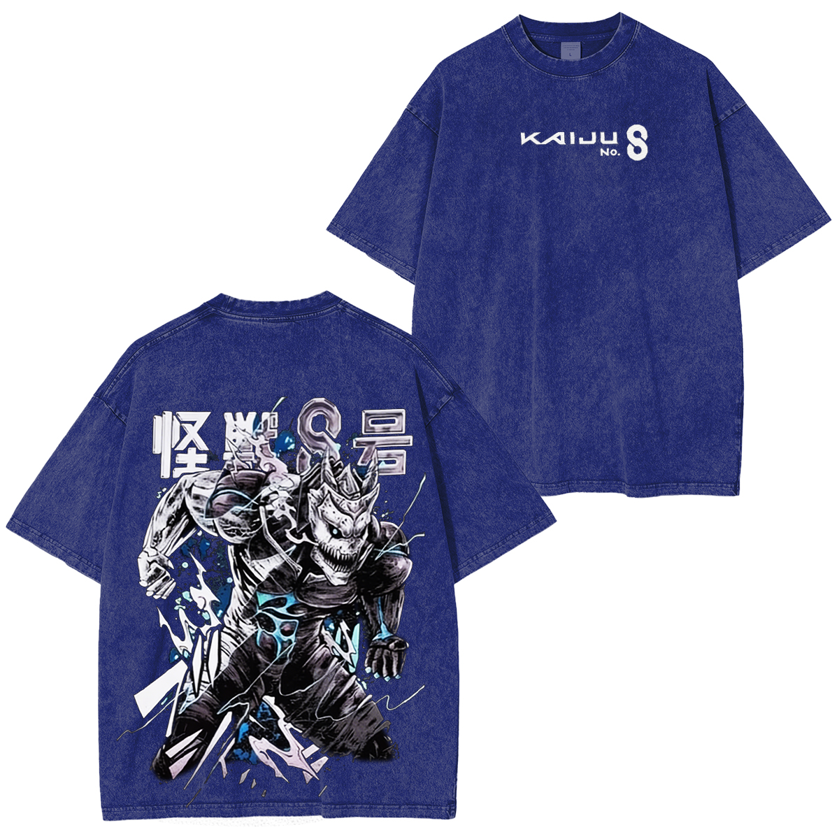 Kaiju No 8 Mina Shiro Kaiju Oversized Unisex Washed T-shirt