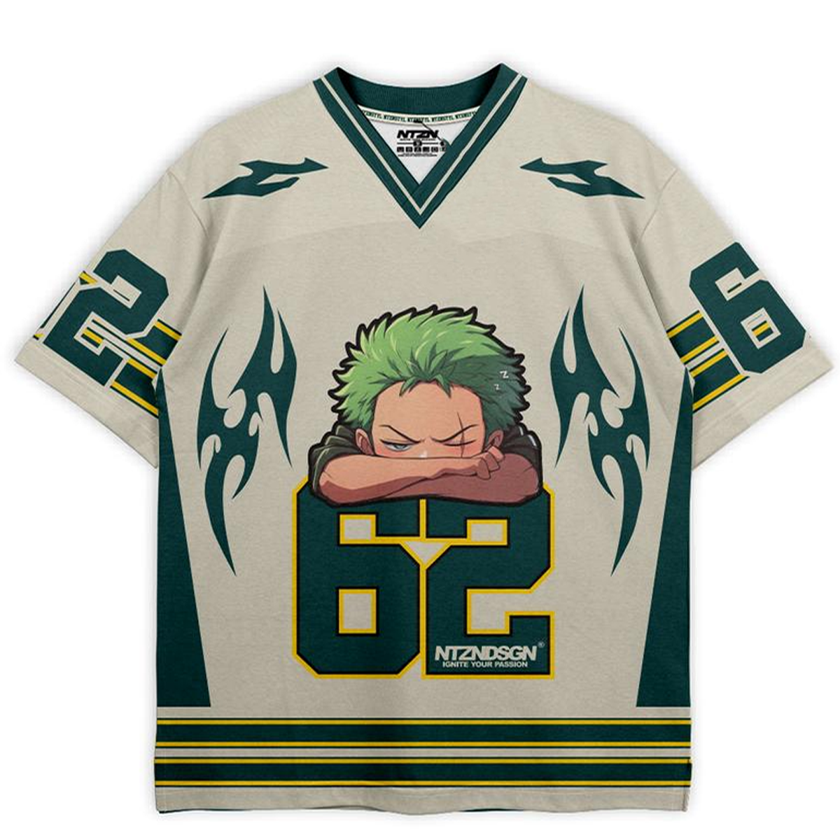 Jual NTZN Jersey Oversize Boxy Vintage Roronoa Zoro