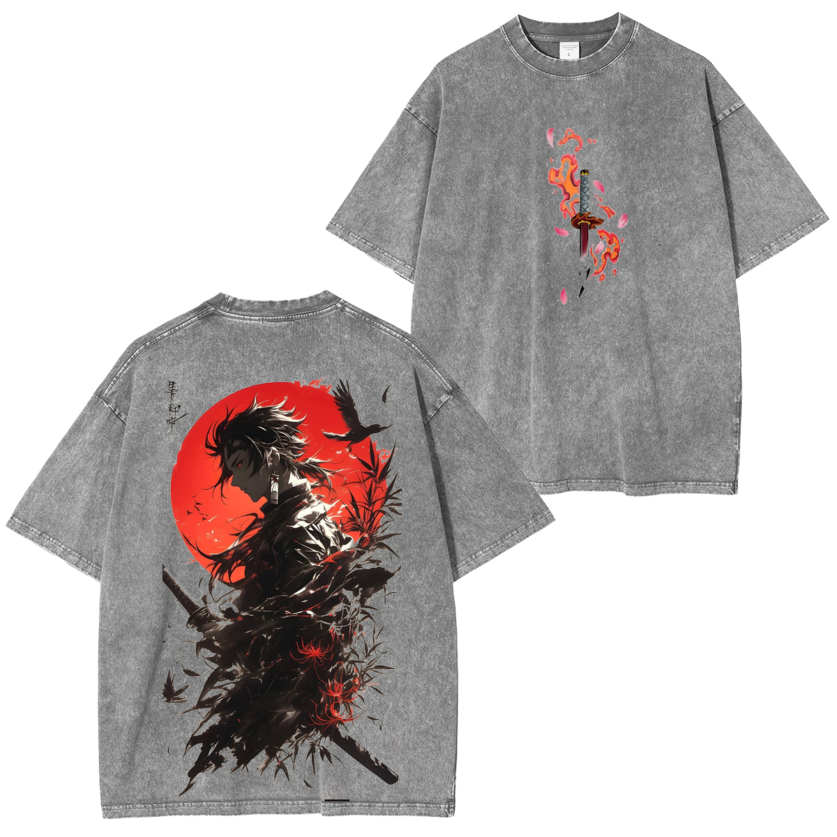 Demon Slayer Anime Washed T-shirt