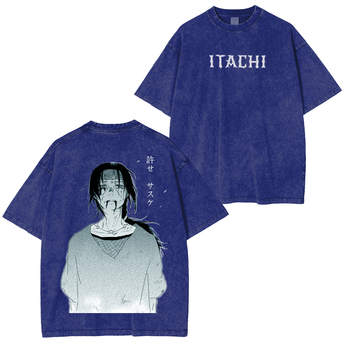 Uchiha Itachi Unisex Washed T-shirt