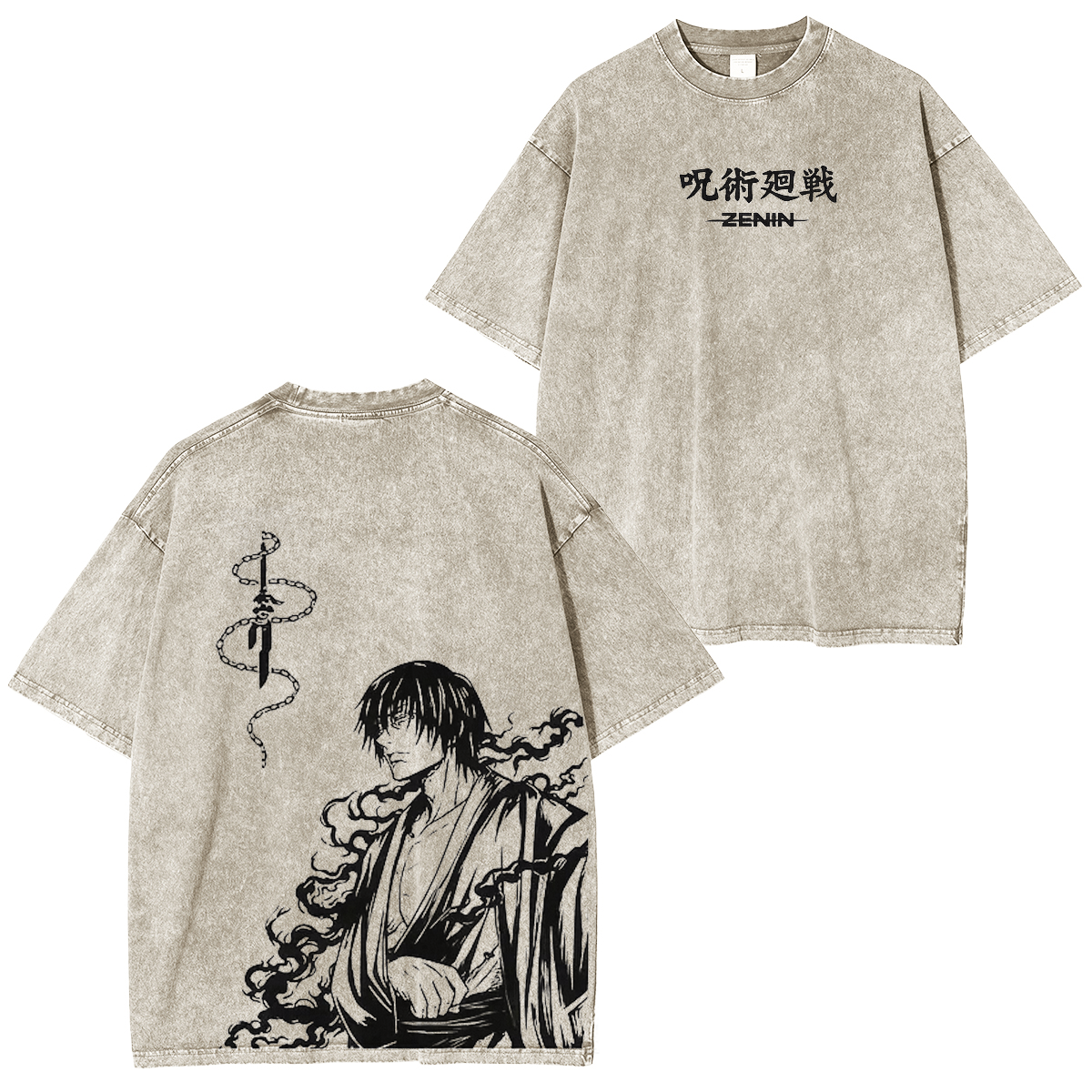 Jujutsu Kaisen Zenin Printed Unisex Washed T-Shirt/Crewneck/Hoodie