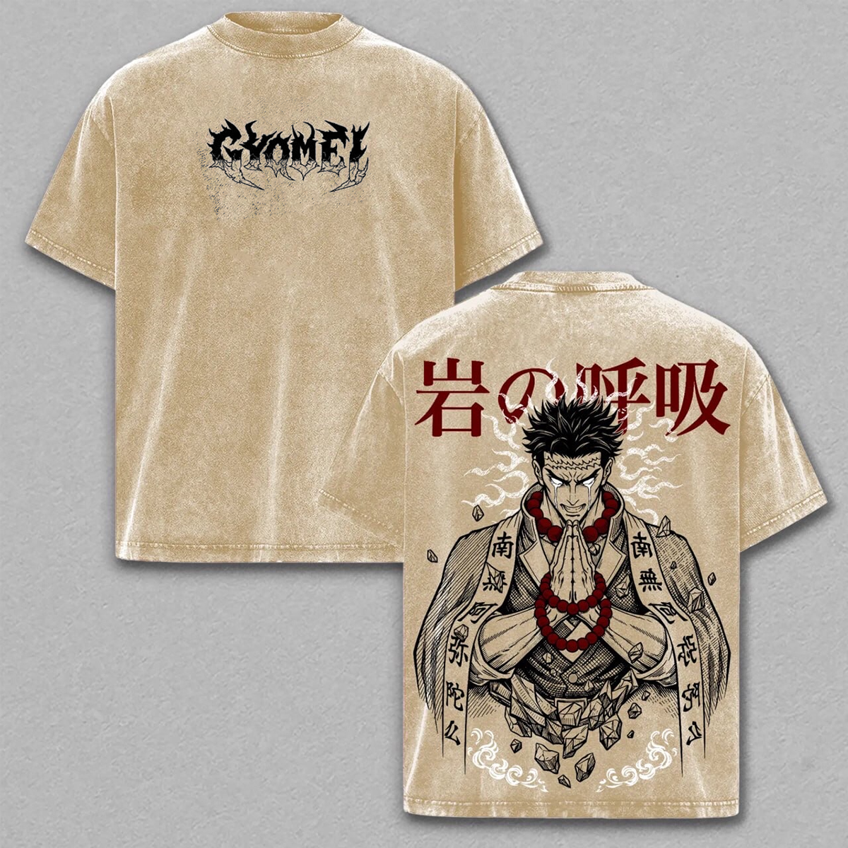 Demon Slayer Anime Washed T-shirt/Crewneck/Hoodie