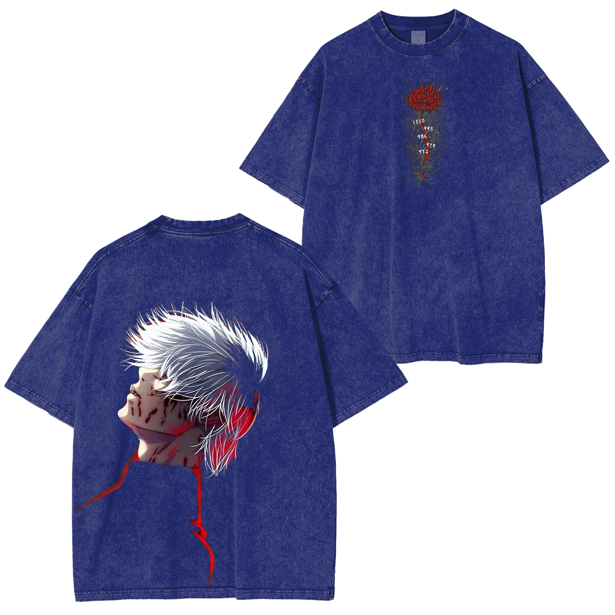 Tokyo Ghoul Anime Oversized  Washed T-Shirt