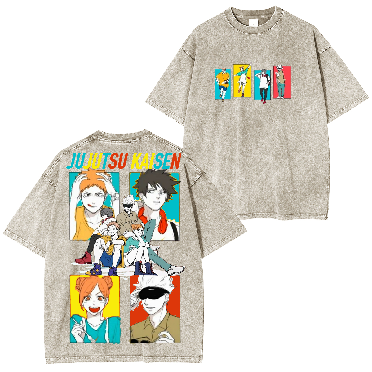Jujutsu Kaisen A168 Camisetas que todos quieren tene Vintage washed T-shirt/Crewneck/Hoodie