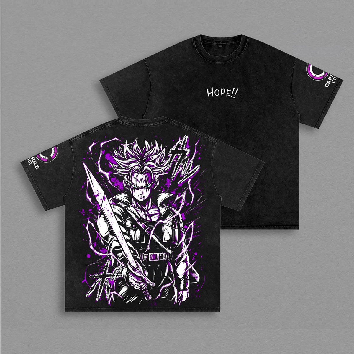 Future Trunks' Tactical Skills in Dragon Ball Super Washed Tee Unisex T-shirt