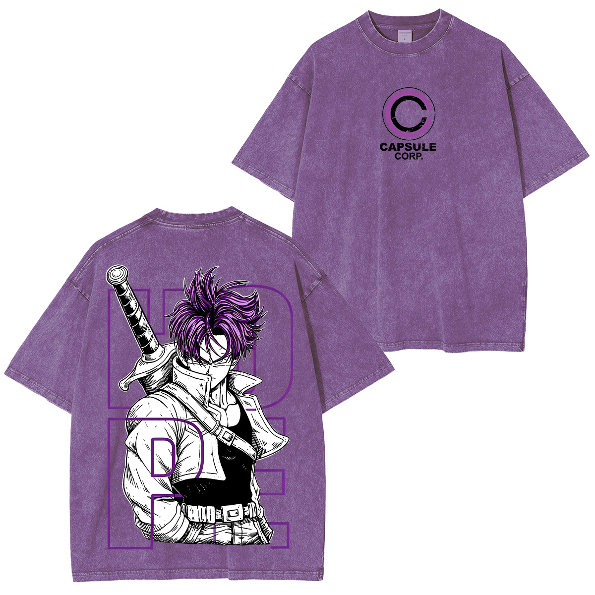 Future Trunks' Tactical Skills in Dragon Ball Super Washed Tee Unisex T-shirt