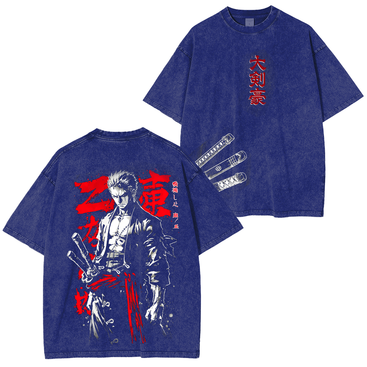 One Piece Anime Washed T-shirt