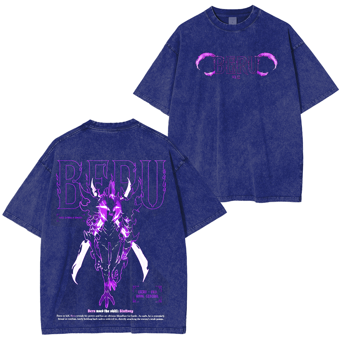 Solo Leveling Anime Washed T-shirt