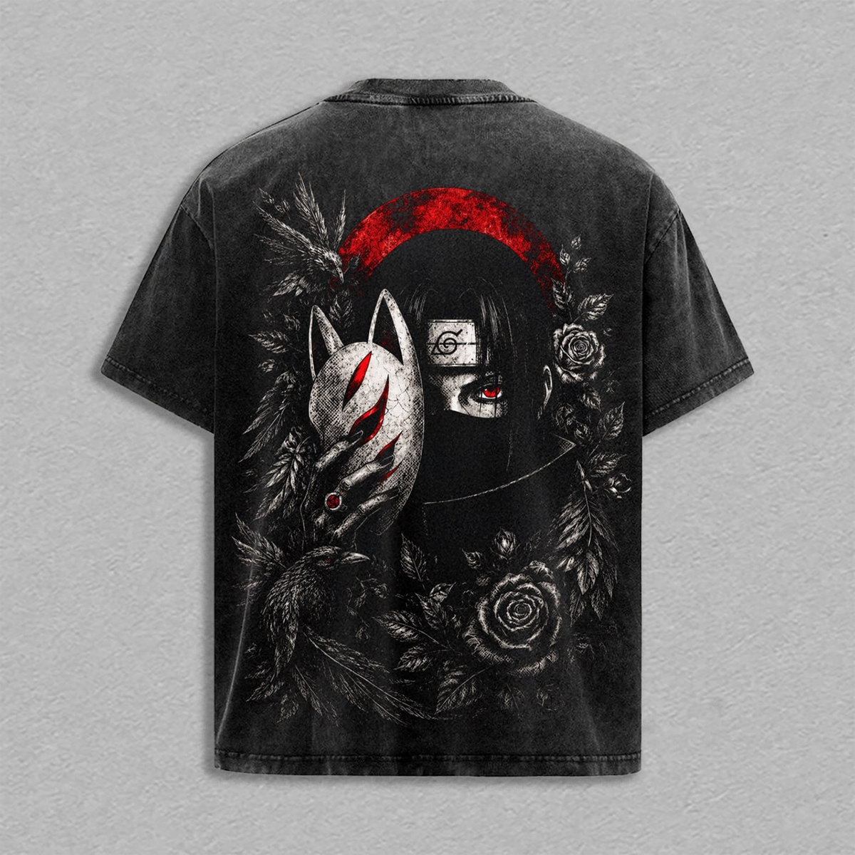 Naruto Anime Washed T-shirt