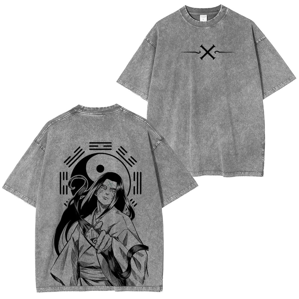 Naruto Neji Hyuga Printed Washed T-shirt/Crewneck/Hoodie