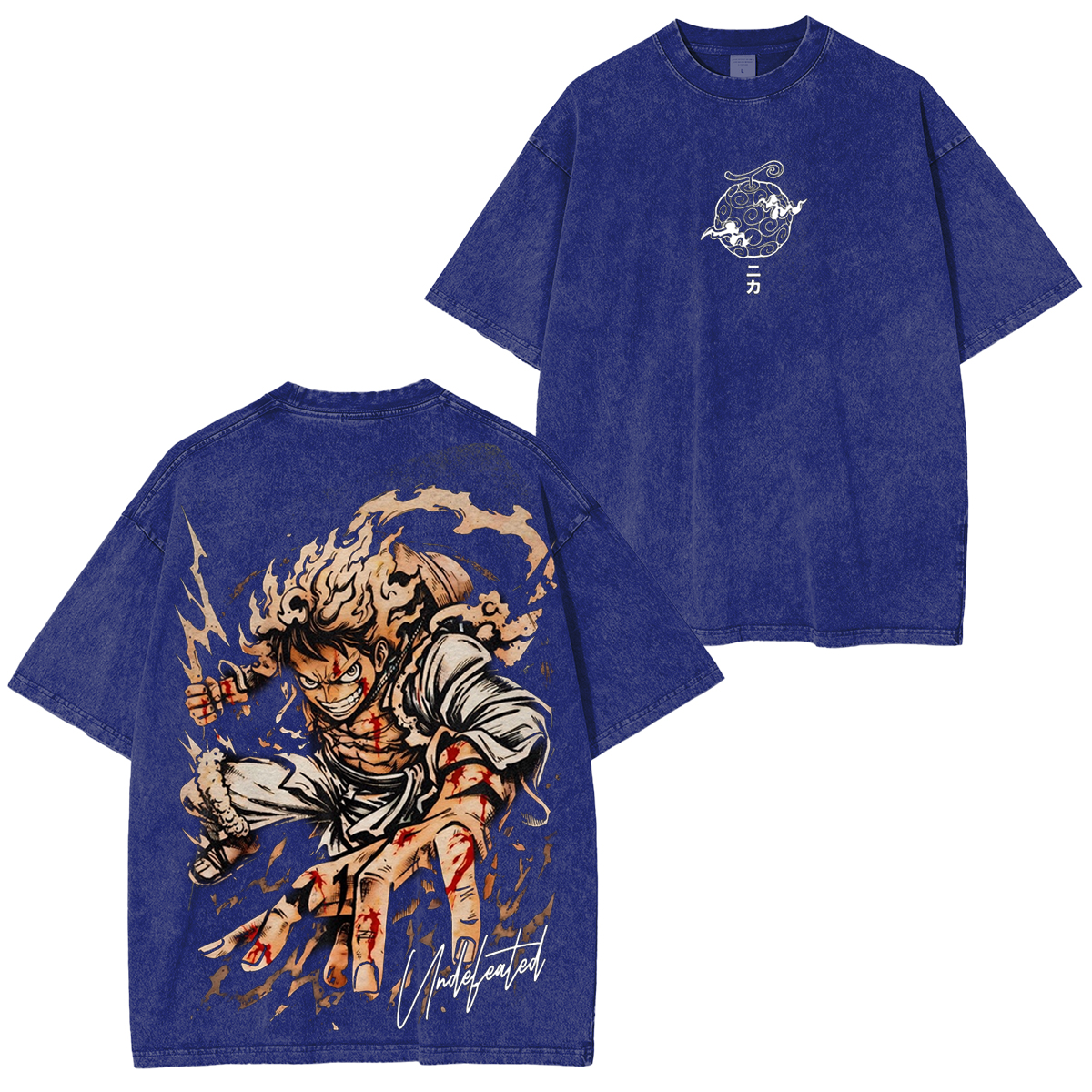 Monkey D. Luffy One Piece Anime Washed T-shirt