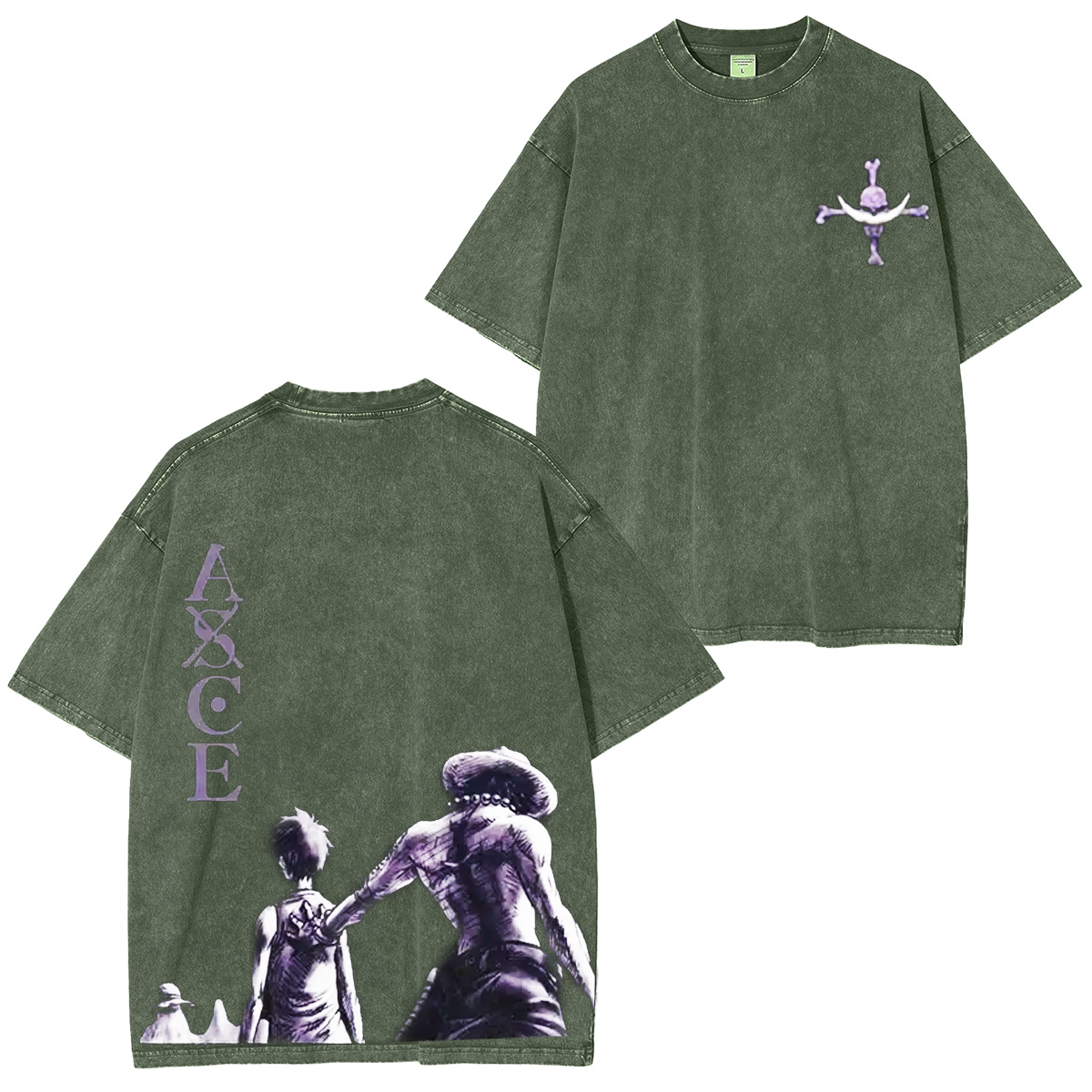 One Piece Anime Washed T-shirt/Hoodie
