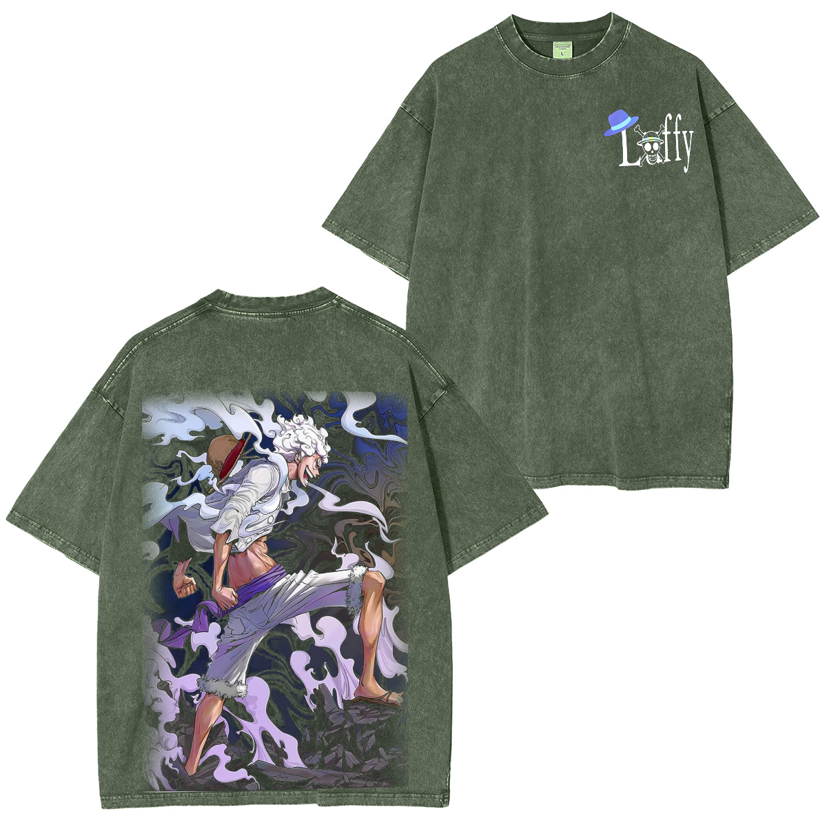 One Piece Anime Washed T-shirt/Hoodie