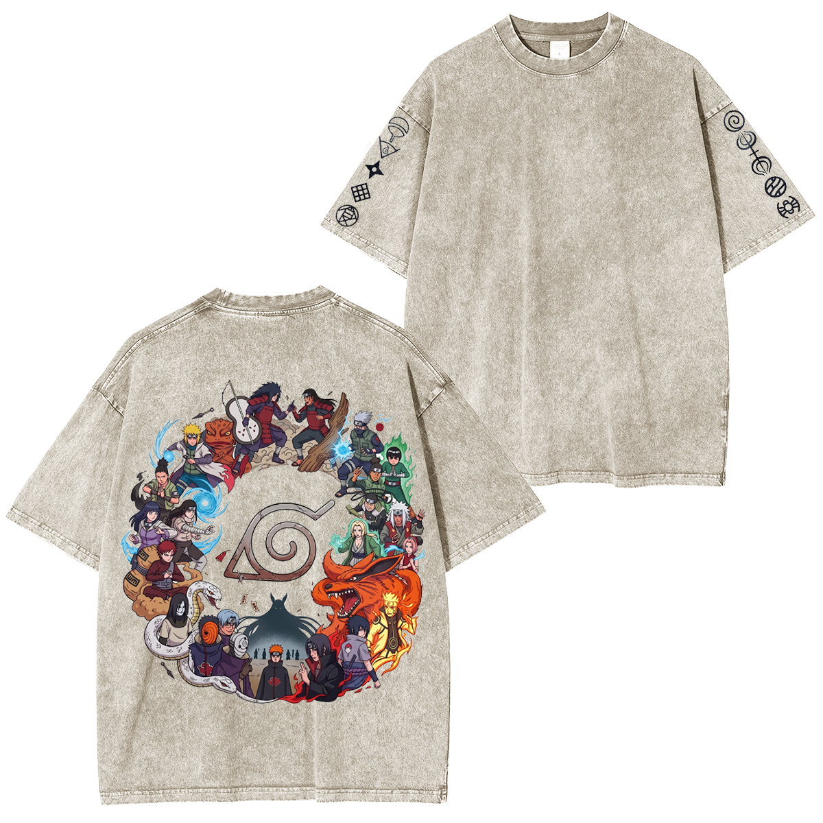 Naruto Oversized Unisex Washed T-Shirt