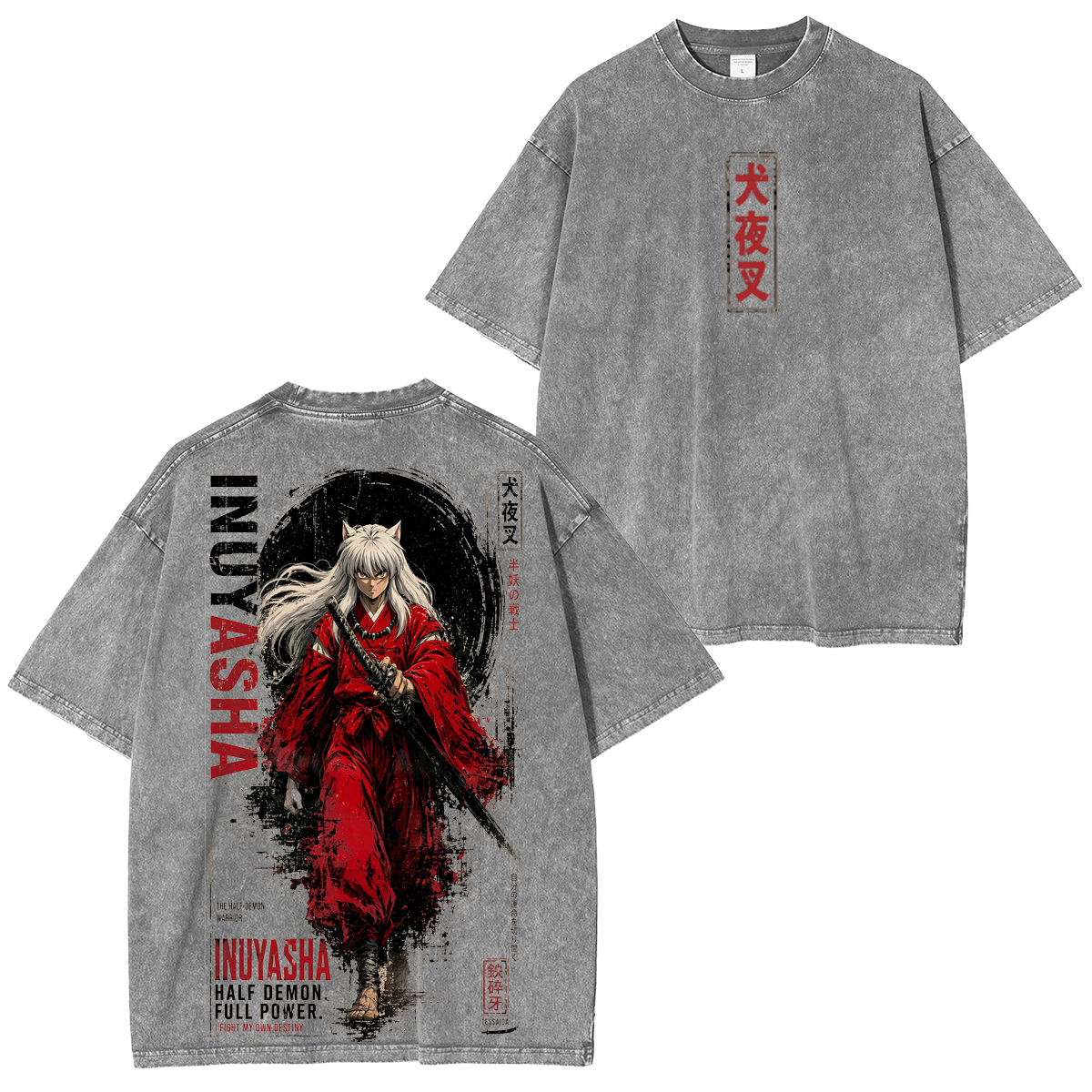 Inuyasha Washed T-shirt/Crewneck/Hoodie