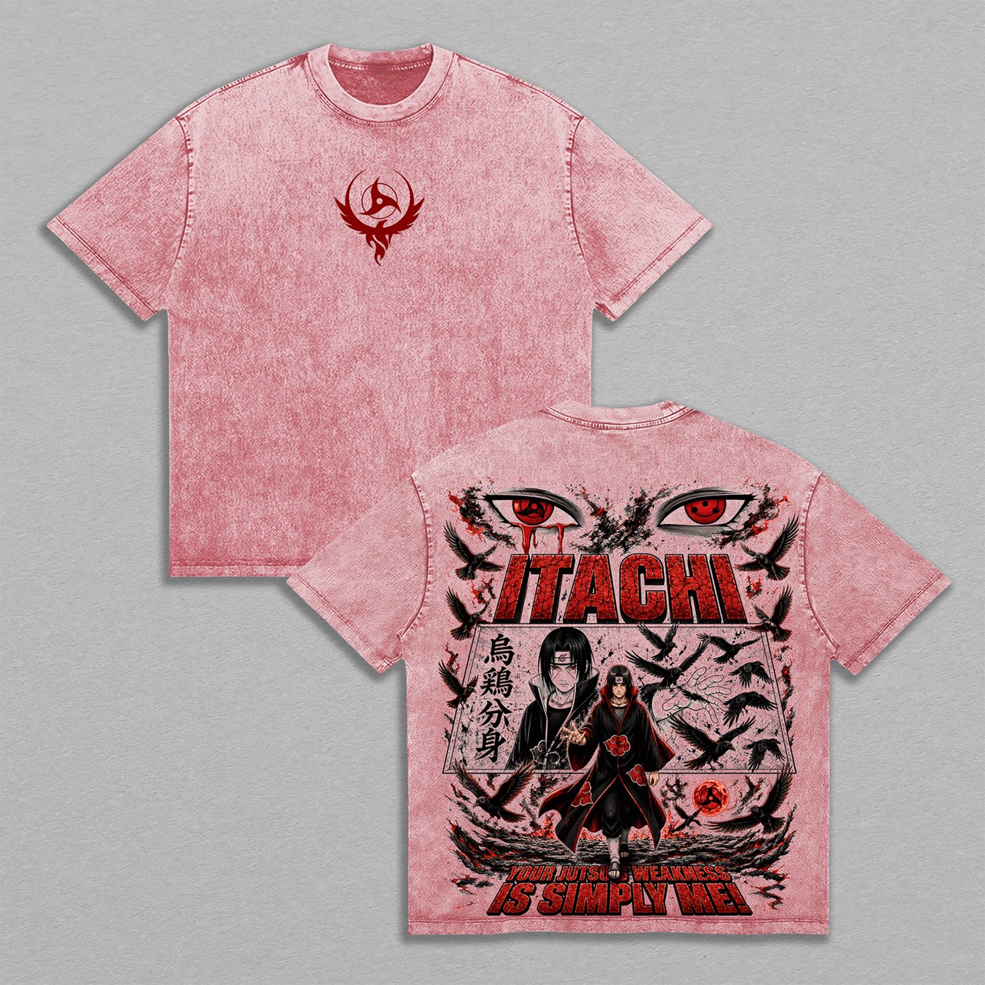 Itachi Uchiha Naruto  Unisex Washed T-shirt/Crewneck/Hoodie