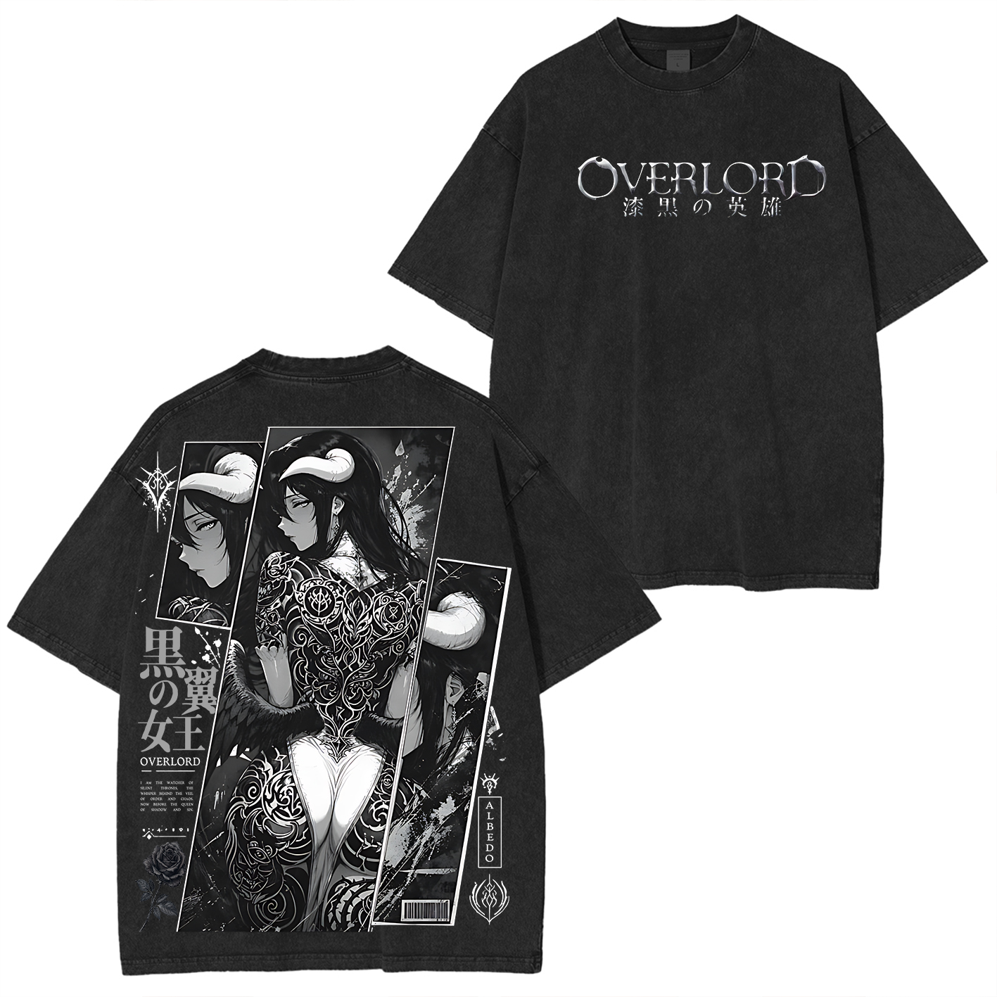  Overlord Albedo Vintage Unisex  Washed T-Shirt