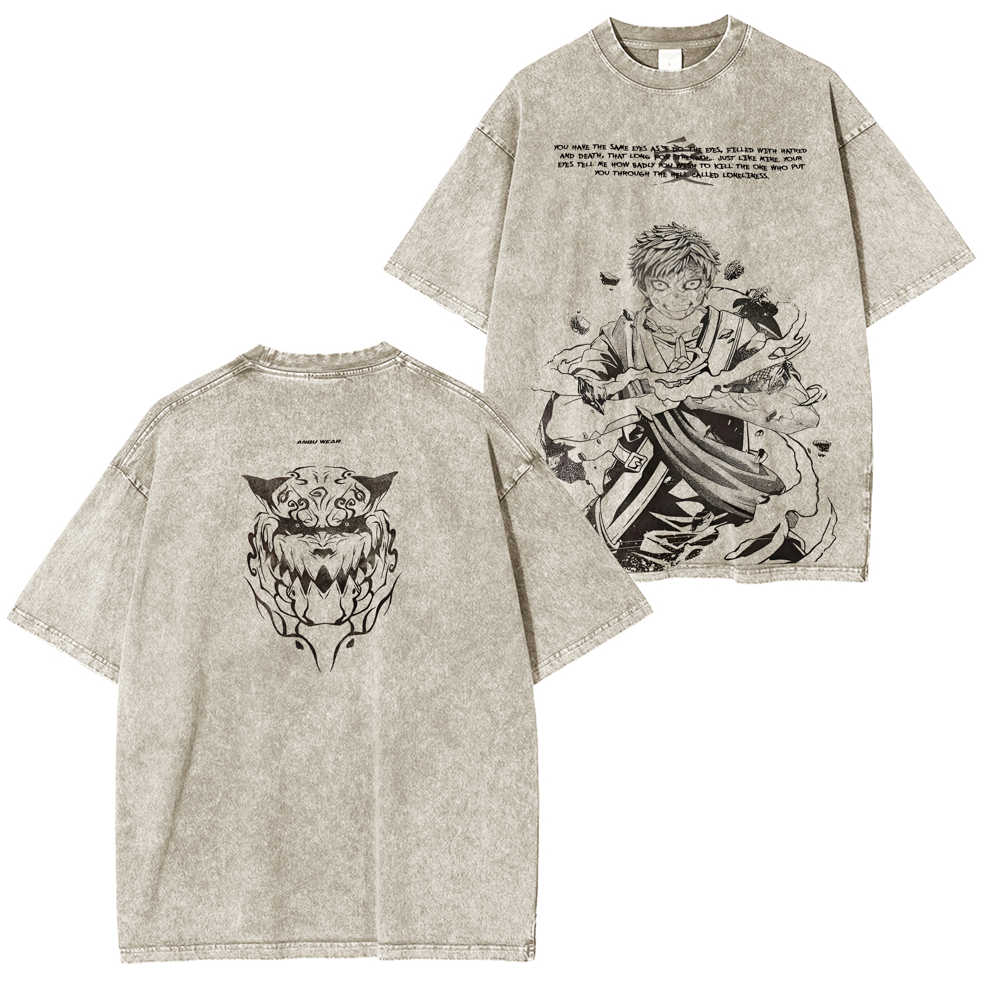 Naruto Washed Shirts