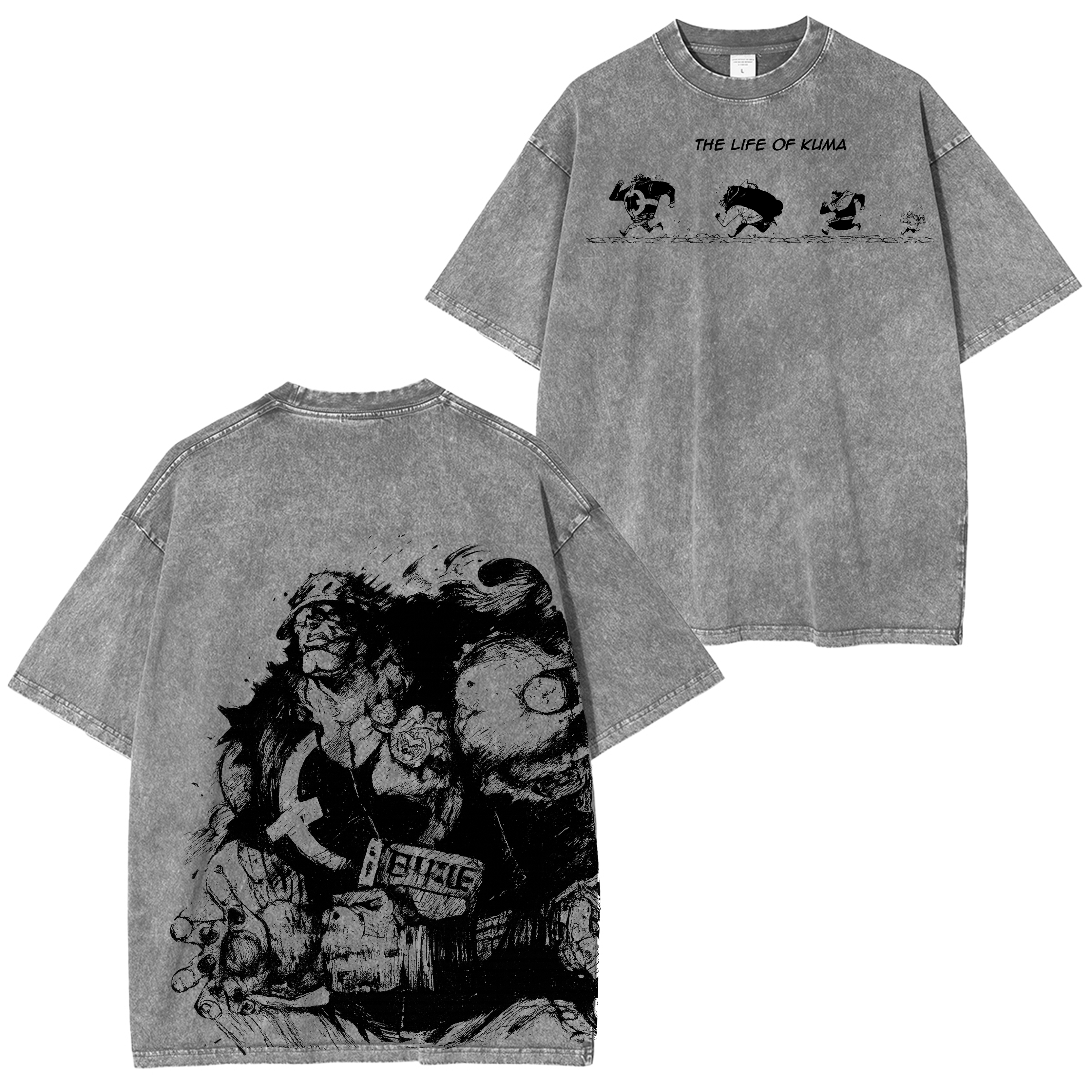 One Piece Monkey D. Garp Washed T-shirt