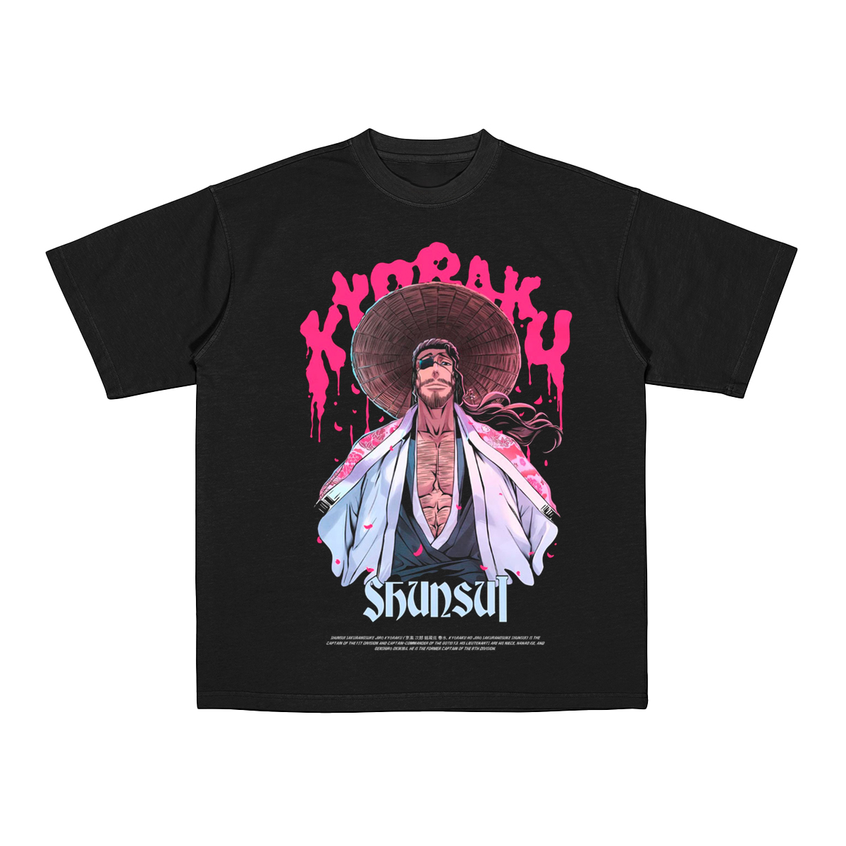  Shunsui Kyoraku Bleach Anime Oversized Shirt 