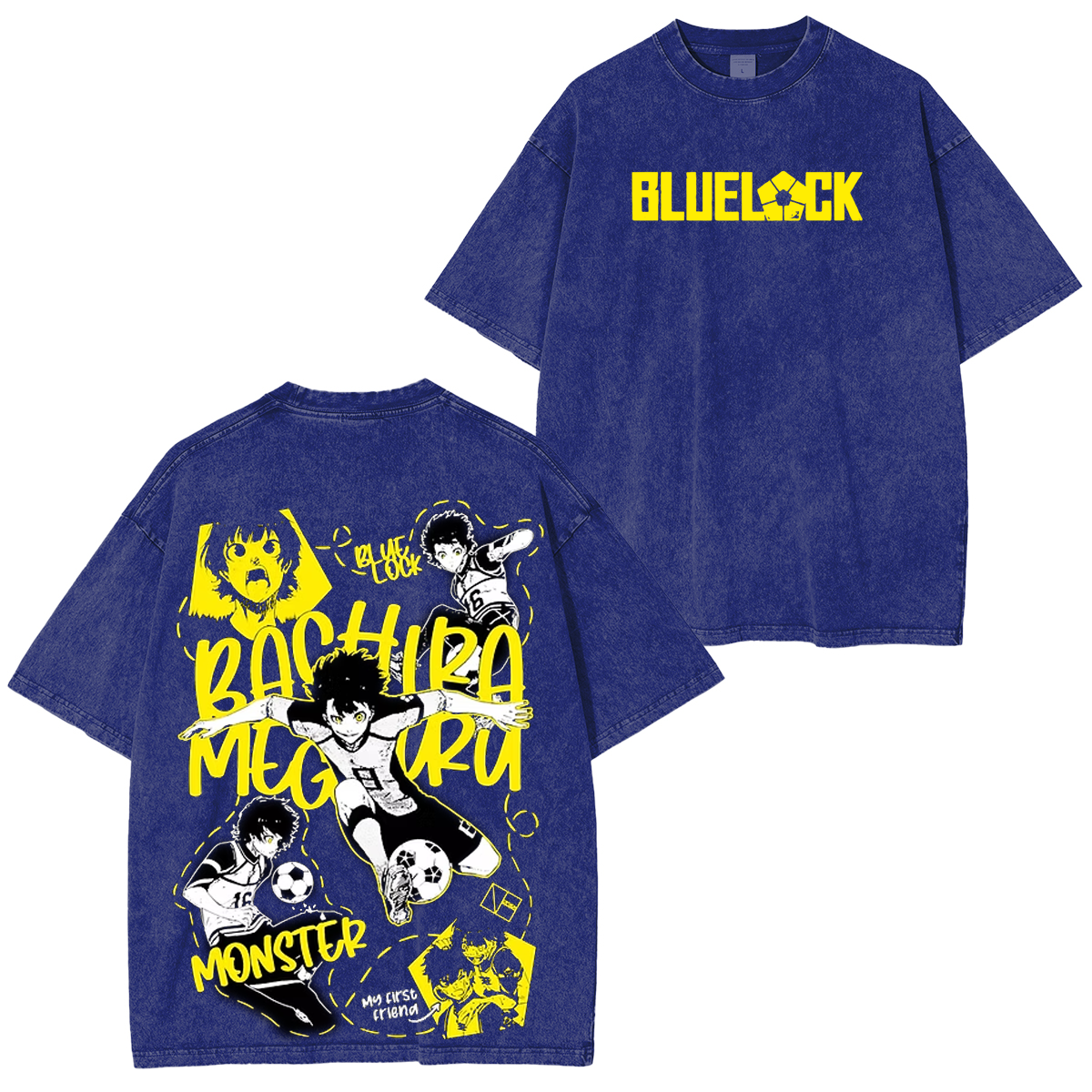 Blue Lock Manga Volumes Washed T-shirt/Crewneck/Hoodie