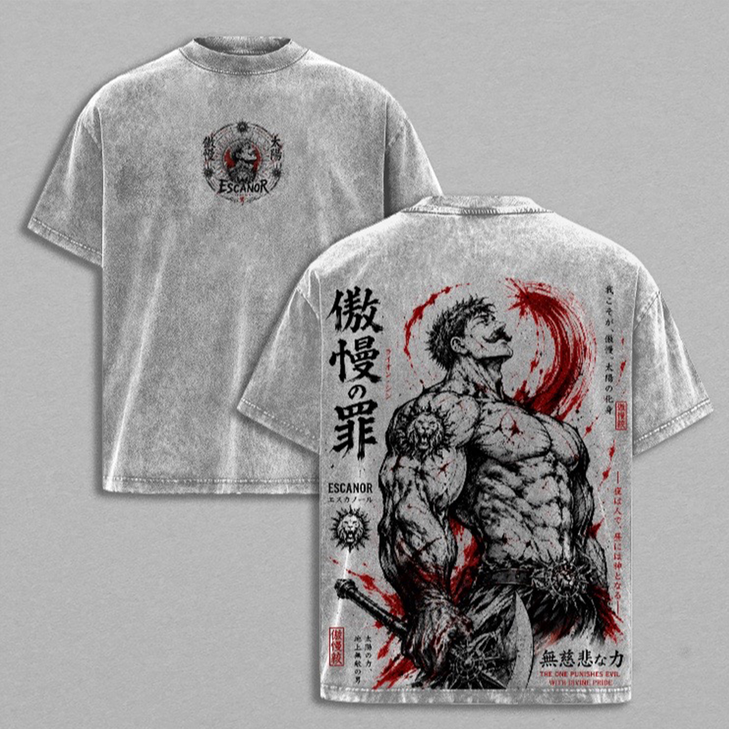Escanor Unisex  Washed T-Shirt