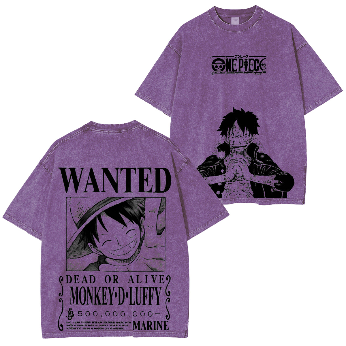 One Piece: Luffy Vintage washed T-shirt/Crewneck/Hoodie