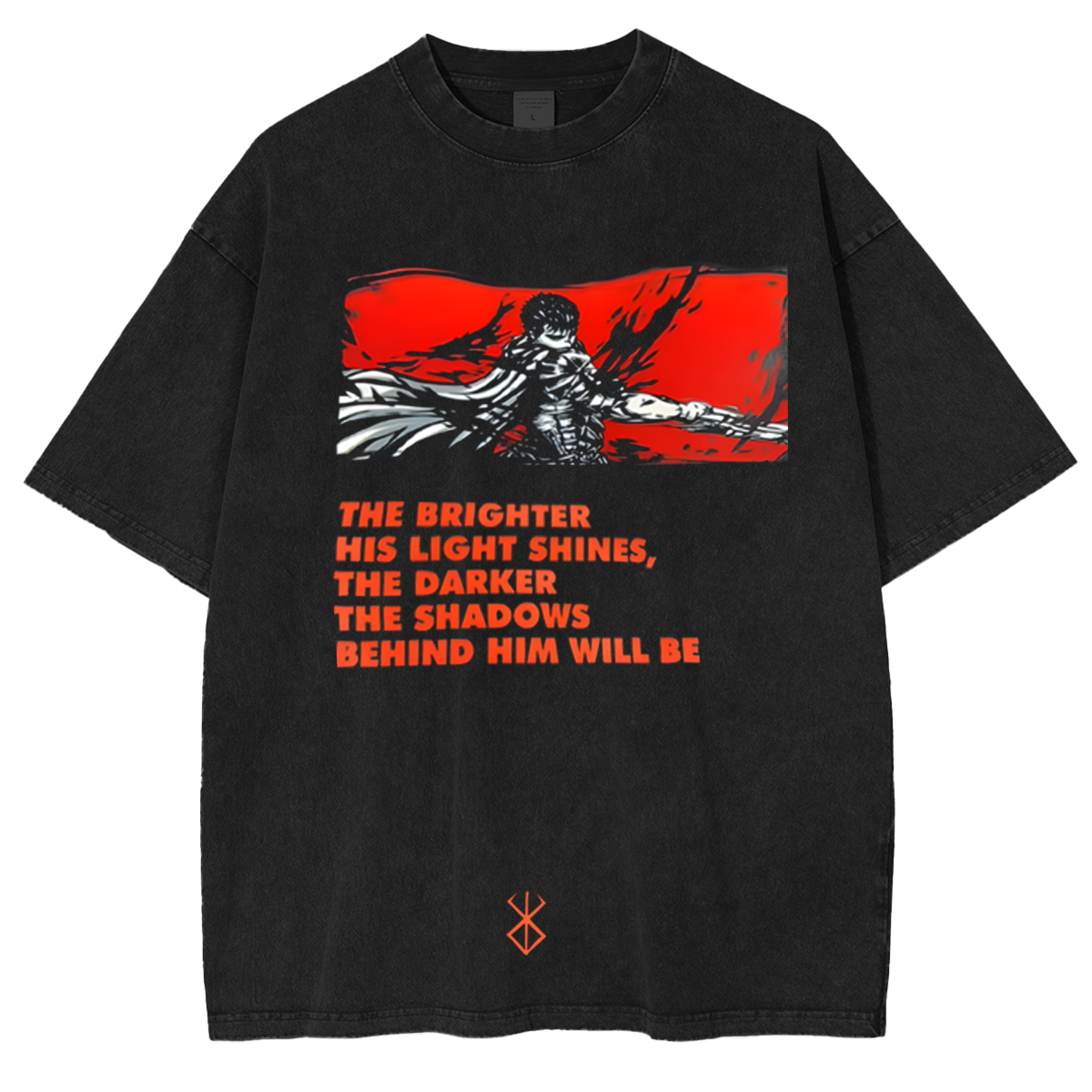 Classic Anime Manga Berserk Washed T-Shirts