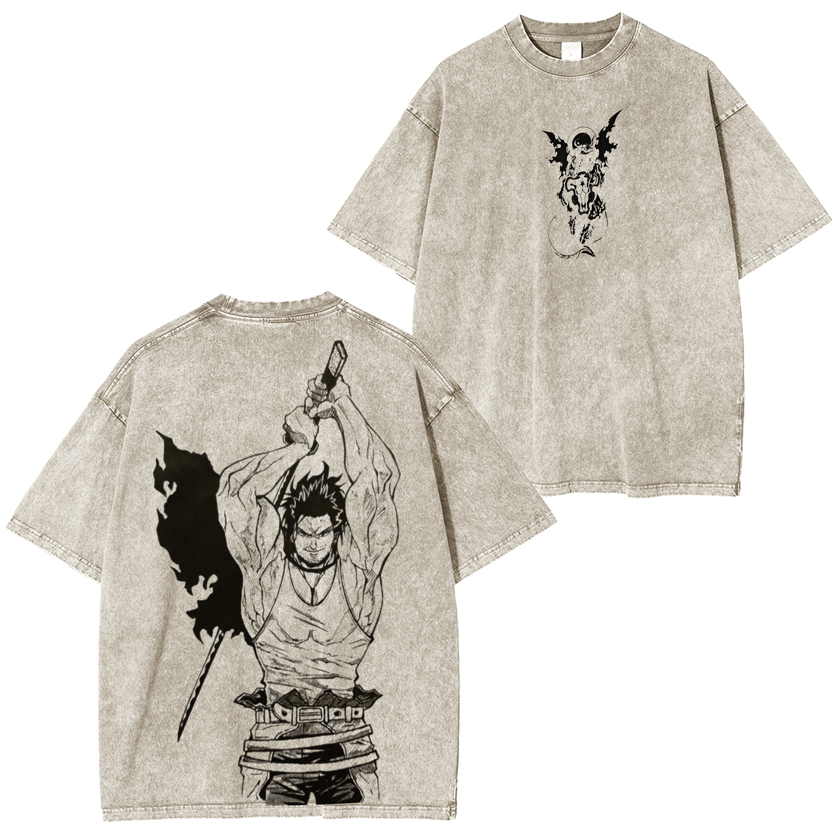 Yami Sukehiro Inspired Vintage Washed Oversized T-Shirt