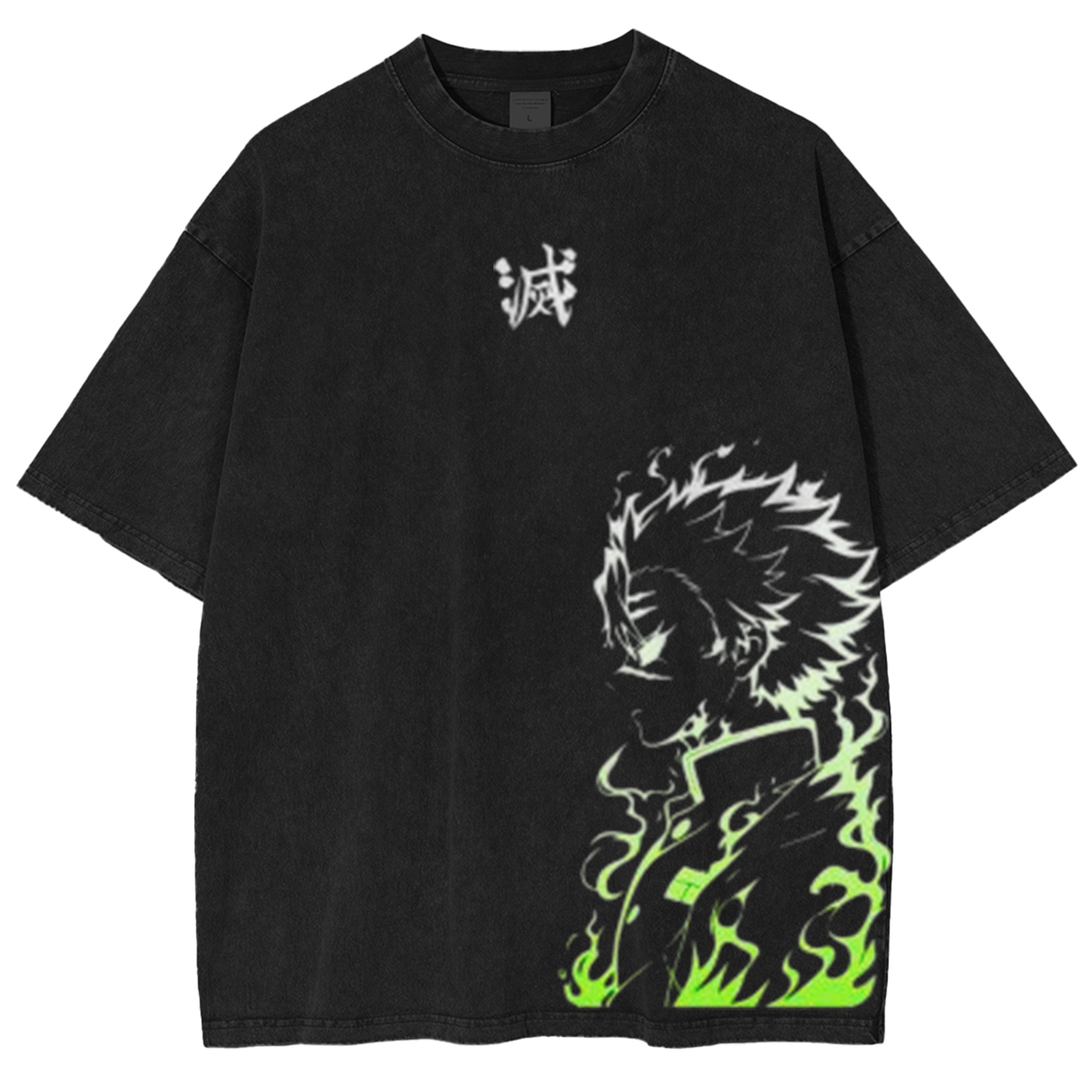 Demon Slayer Metsu Anime Unisex Washed T-Shirt