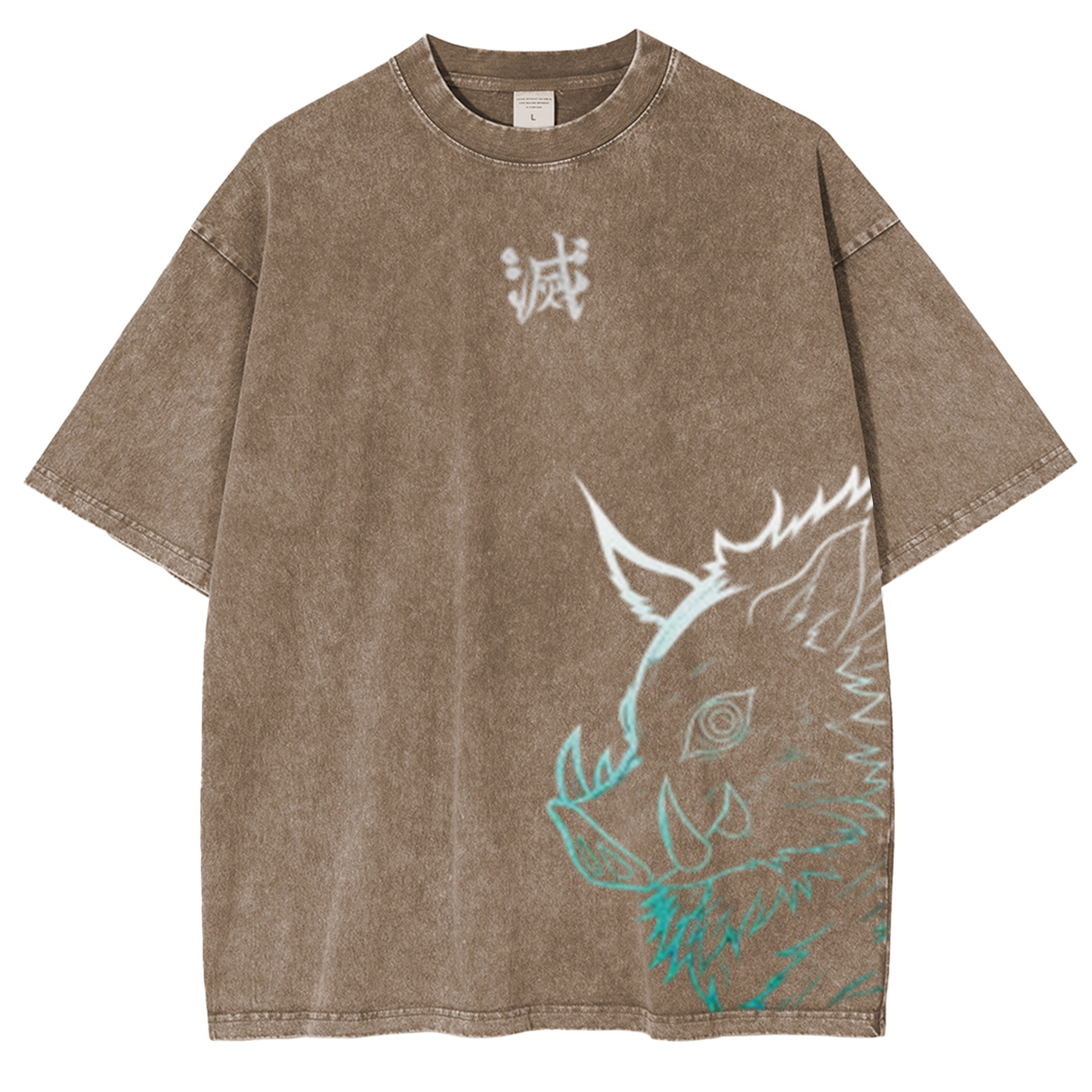 Demon Slayer Nezuko Kamado Anime Unisex Washed T-Shirt