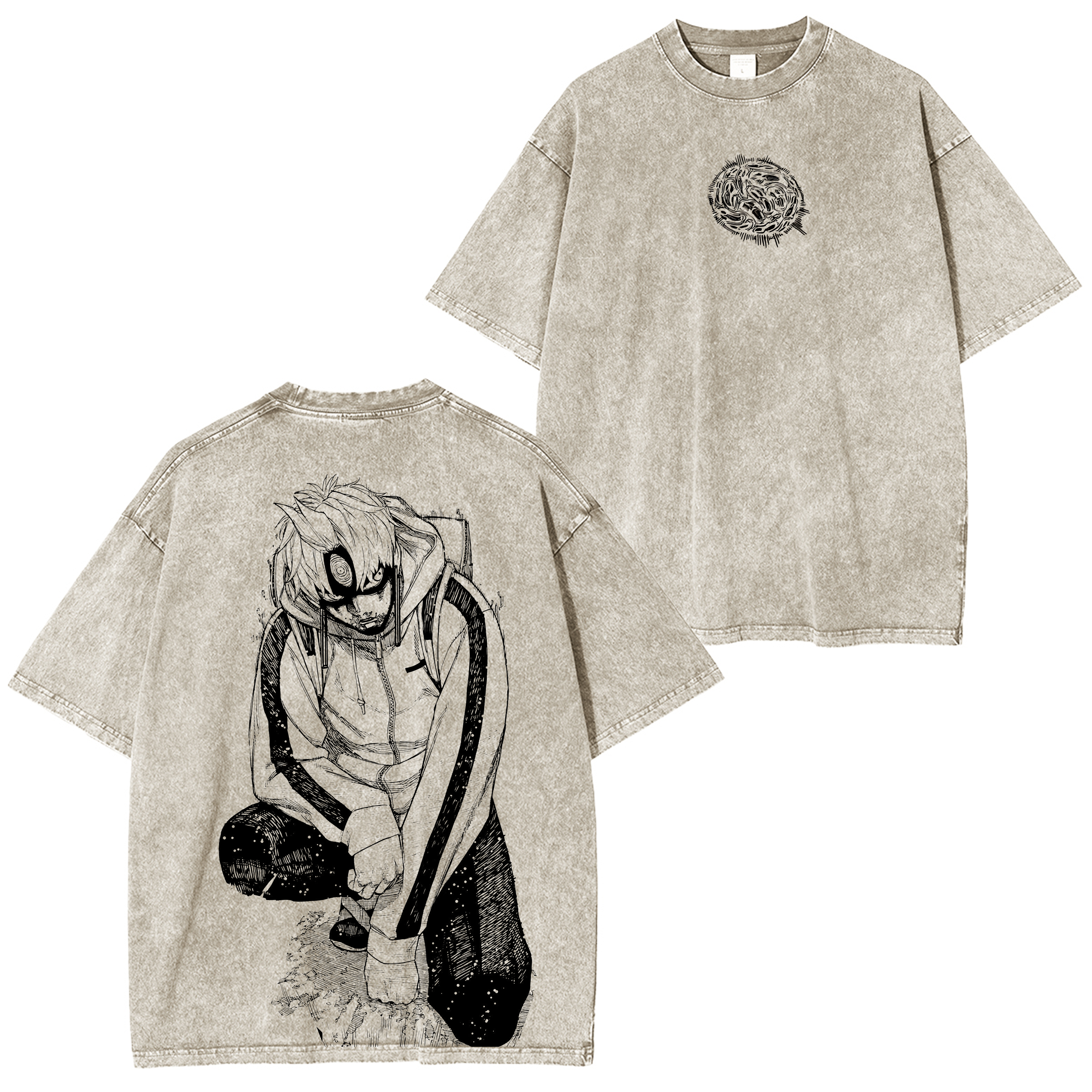 Dandadan Anime Unisex Washed T-Shirt