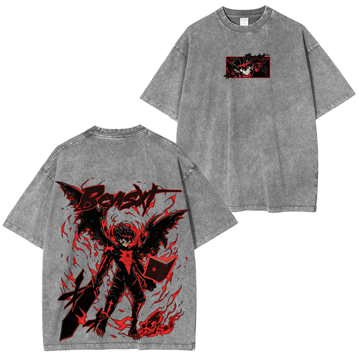 Black Clover :Asta Vintage washed T-shirt/Crewneck/Hoodie