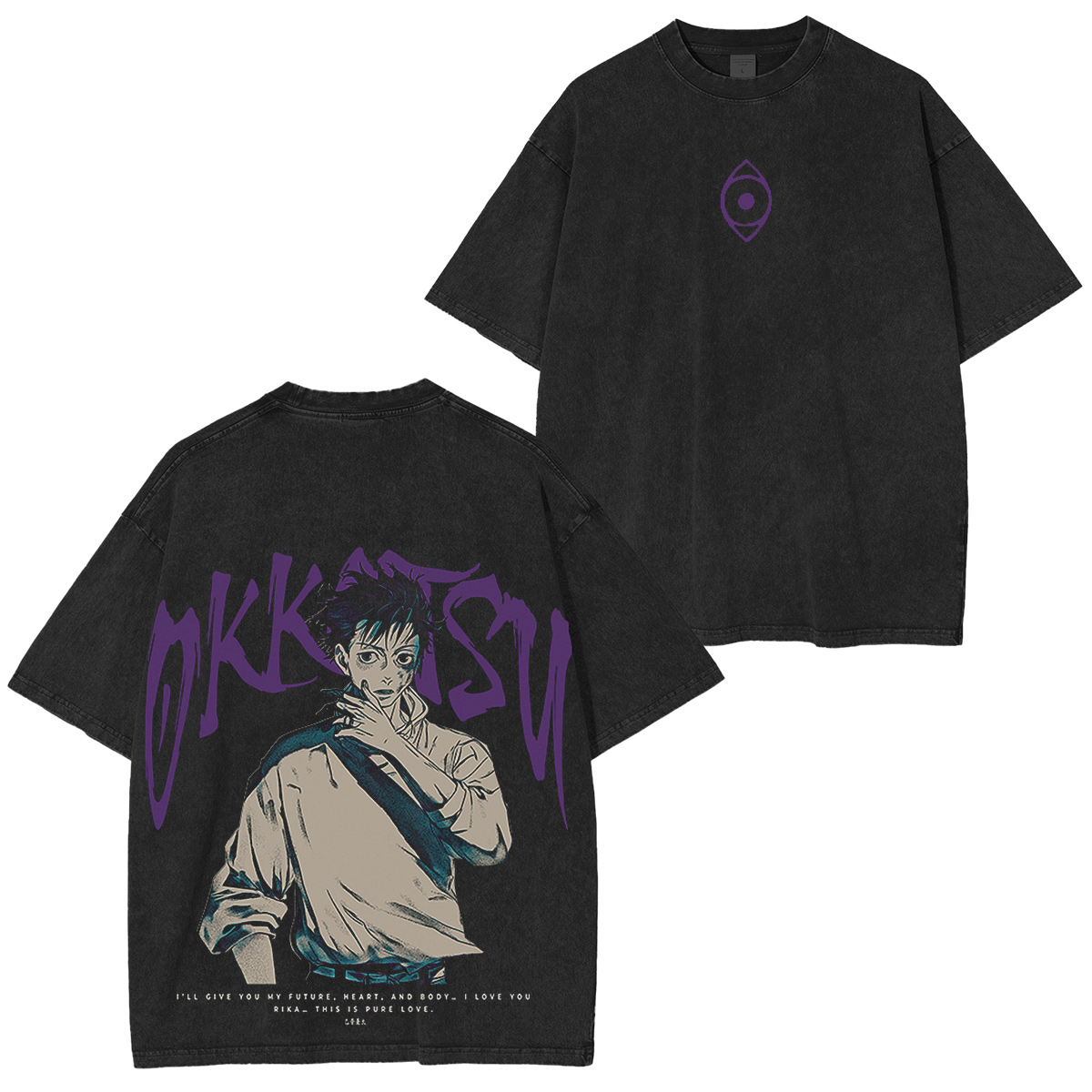 YUTA ТЕНИСКА - JUJUTSU KAISEN Vintage washed T-shirt/Crewneck/Hoodie